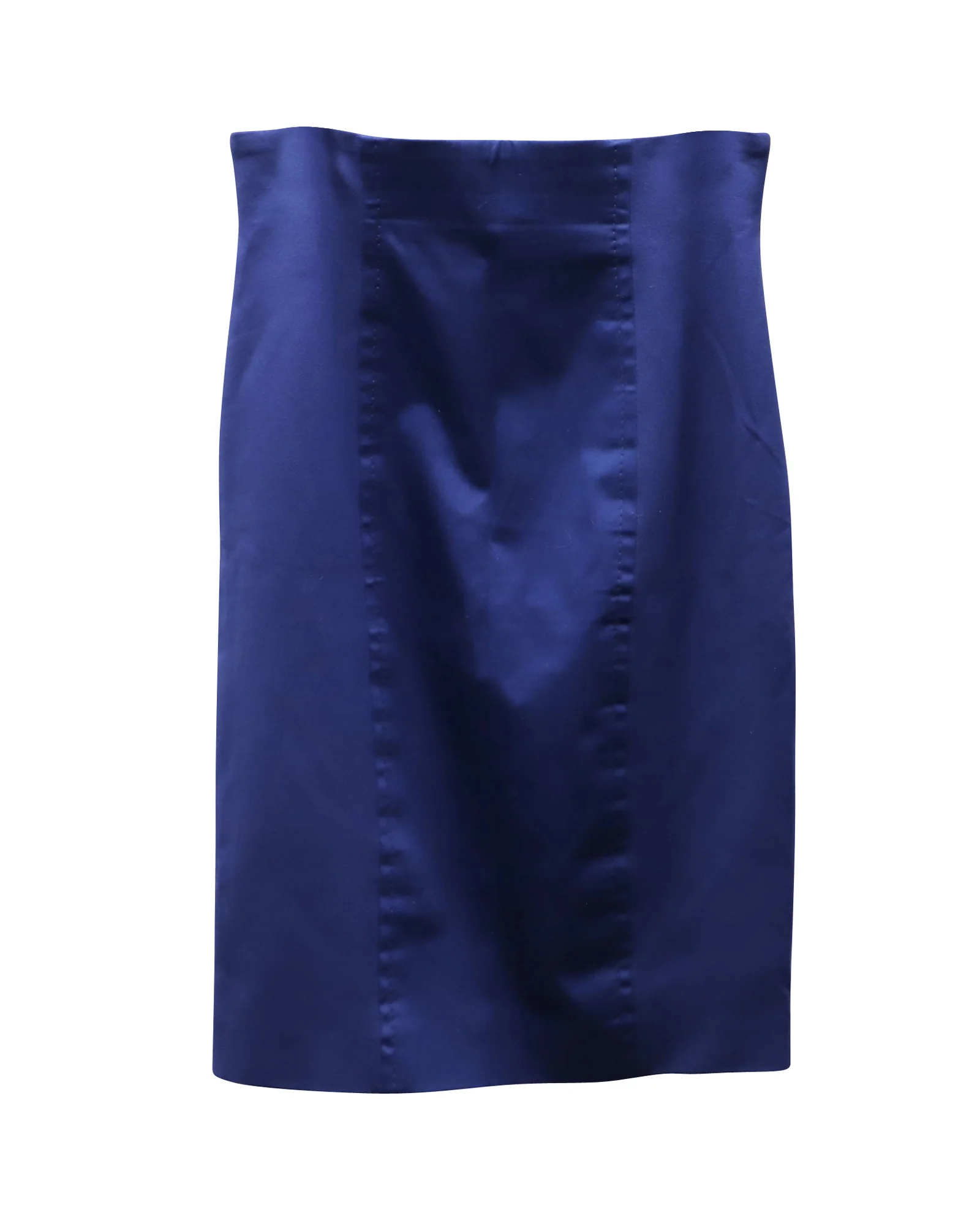 Escada Pencil Skirt in Blue Cupro