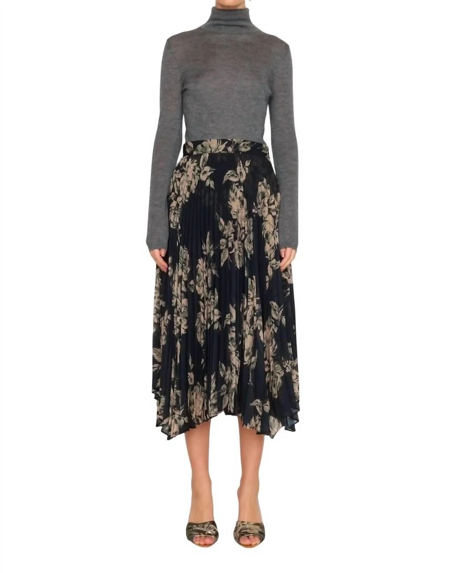 Gwen Skirt In Black Rose