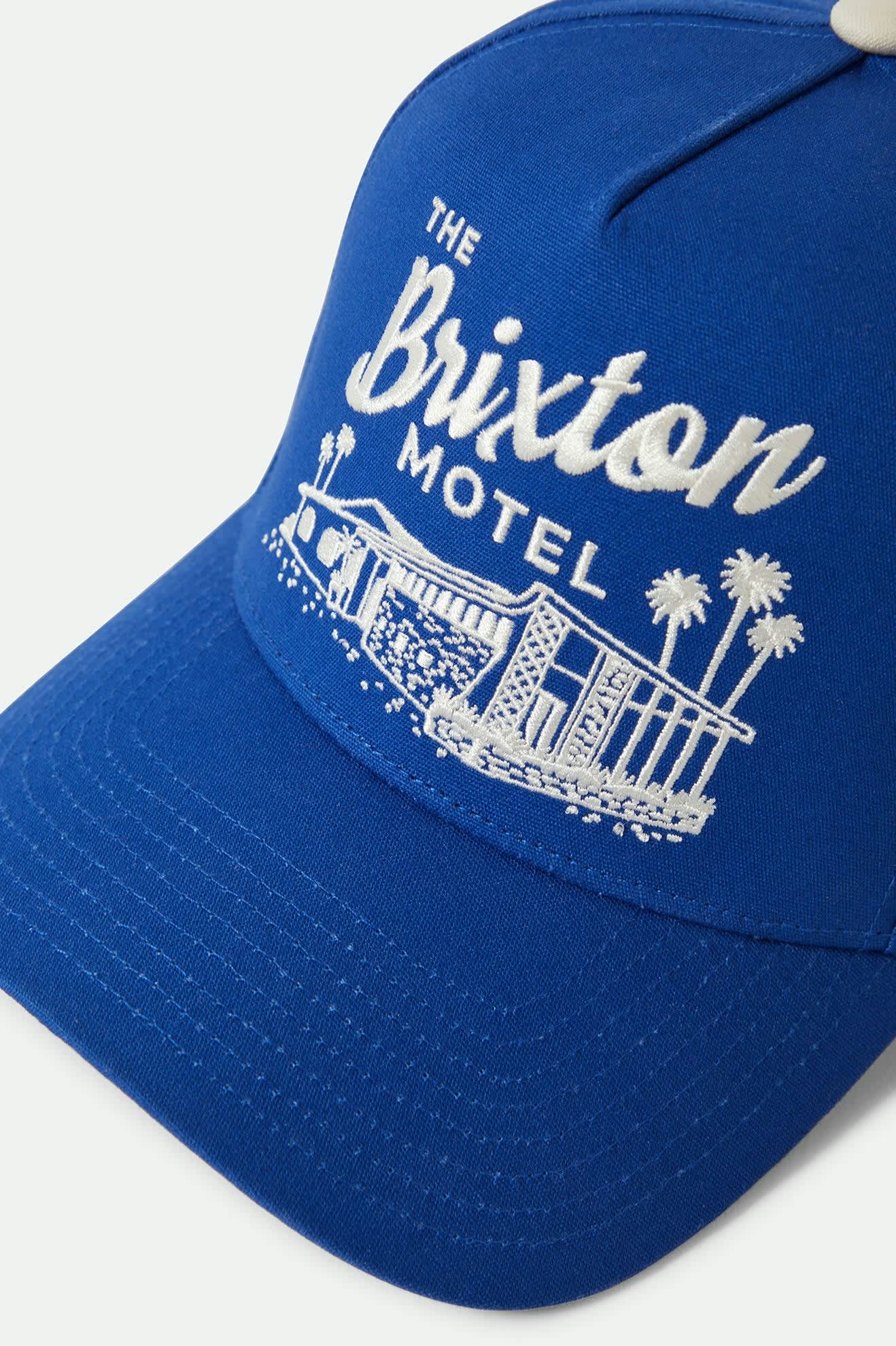 Brixton Motel Netplus Snapback - Electric Blue/Off White