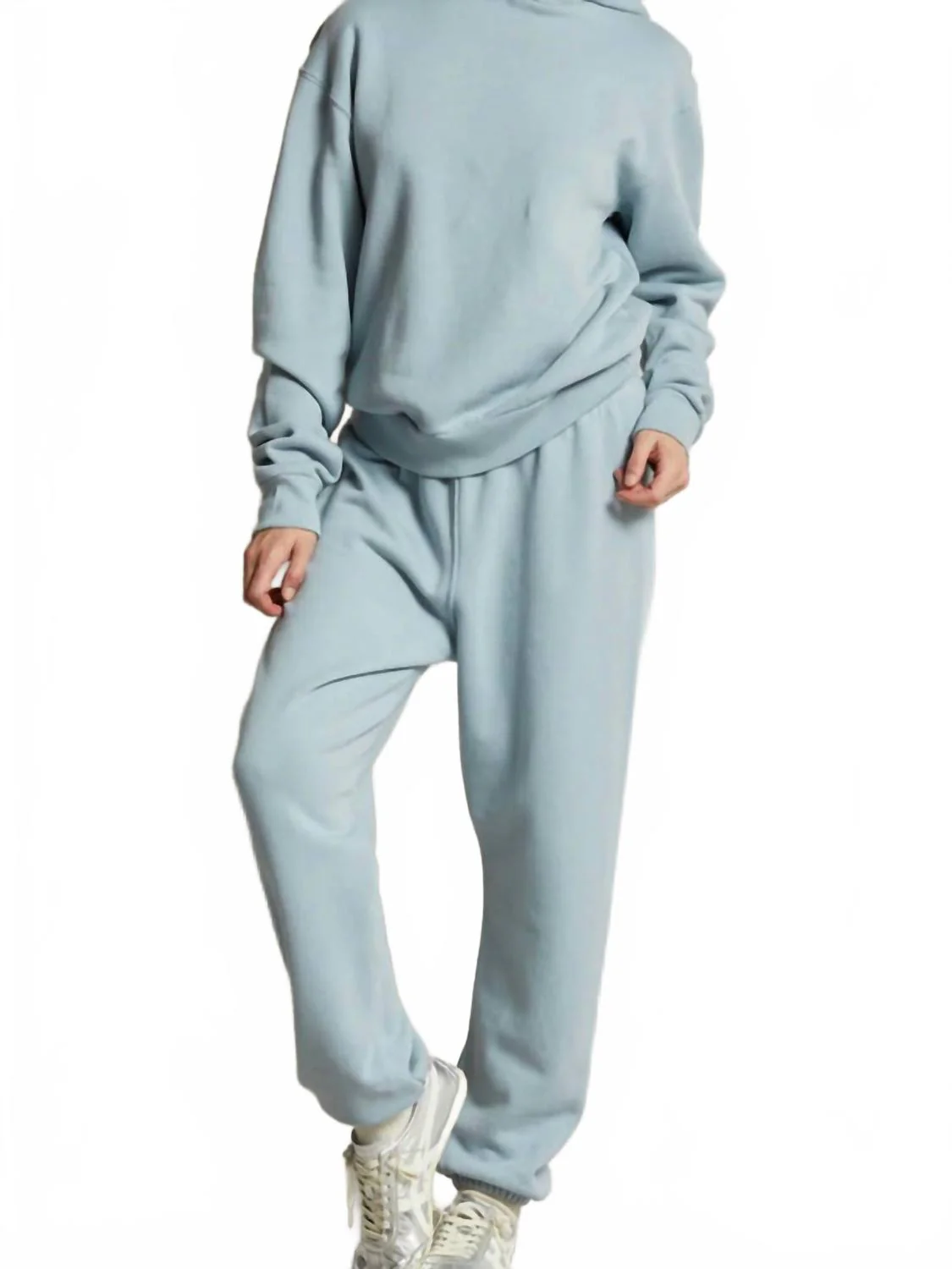 Stevie Fleece Easy Sweatpants In Mountain Blue