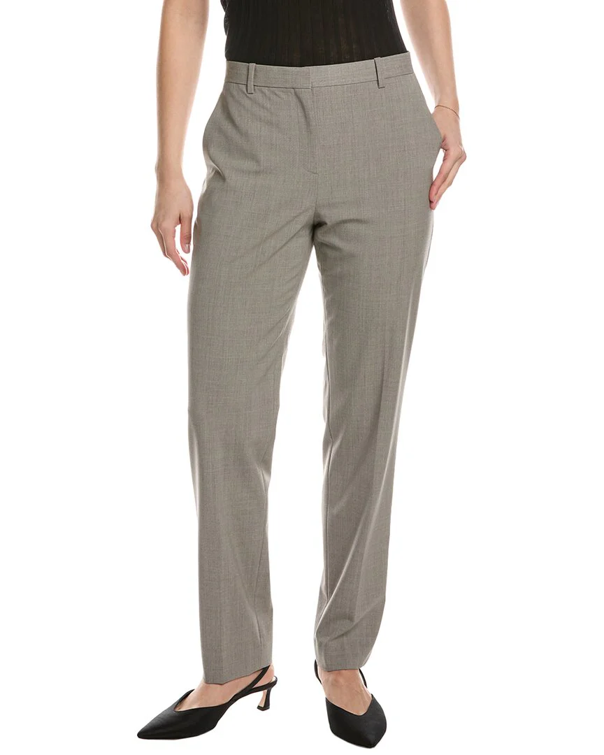 Theory Treeca Full-Length Wool-Blend Pant