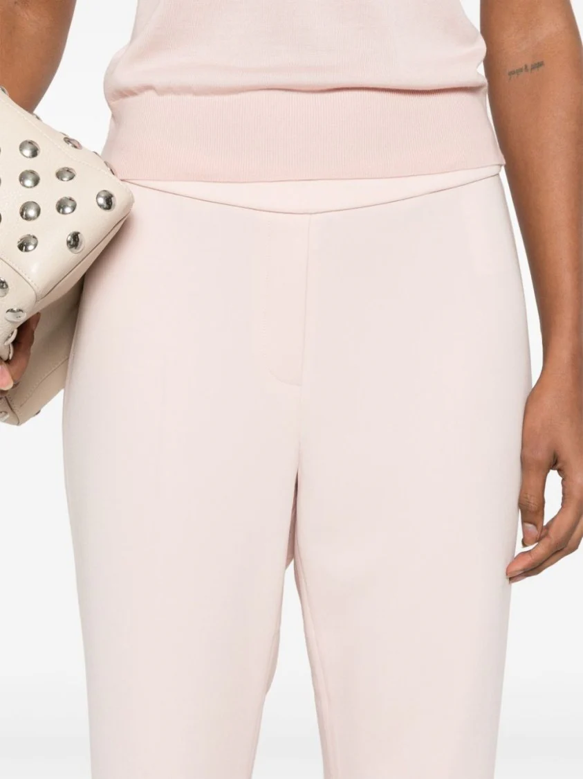 Treeca Cropped Trousers With Elasticated Waist
