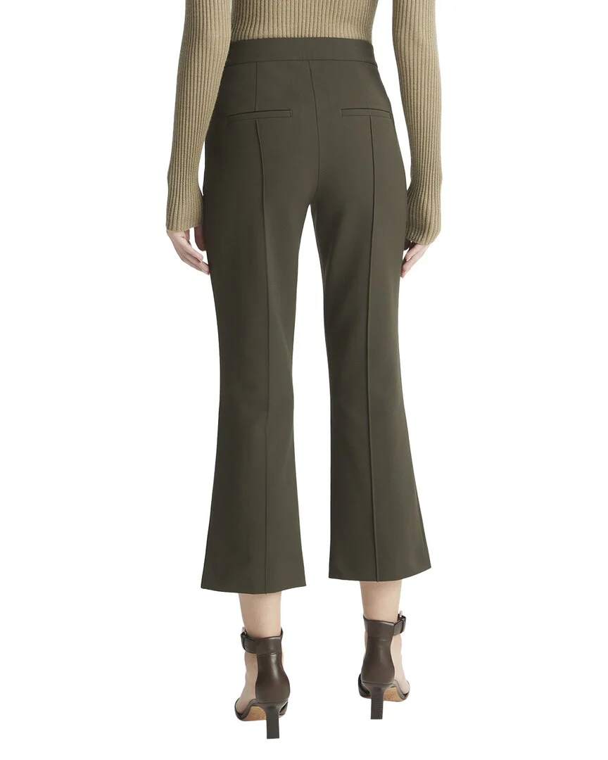 Vince Mid Rise Pintuck Crop Flare Pant
