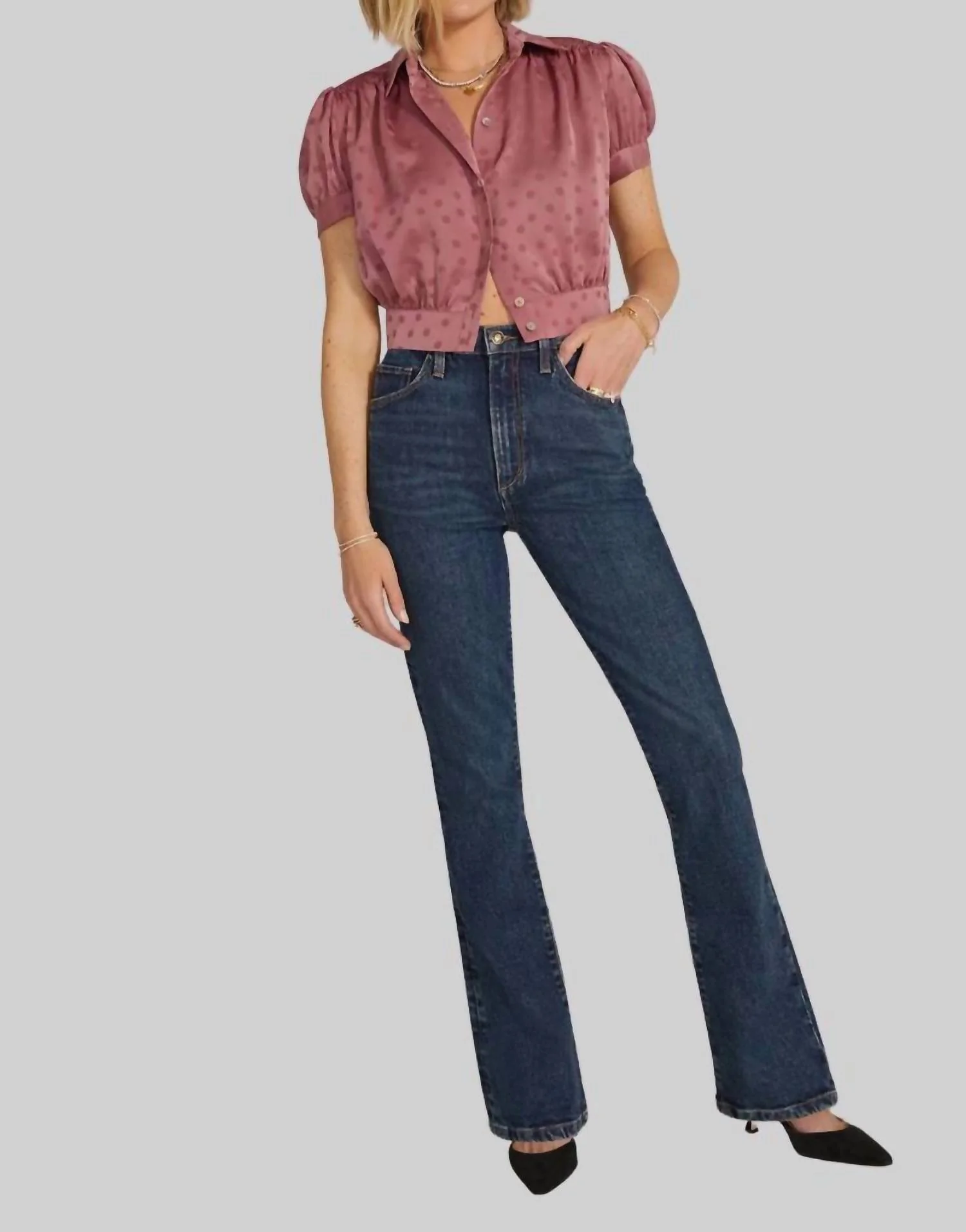 Valentina High Rise Shortie In Petite Woodside