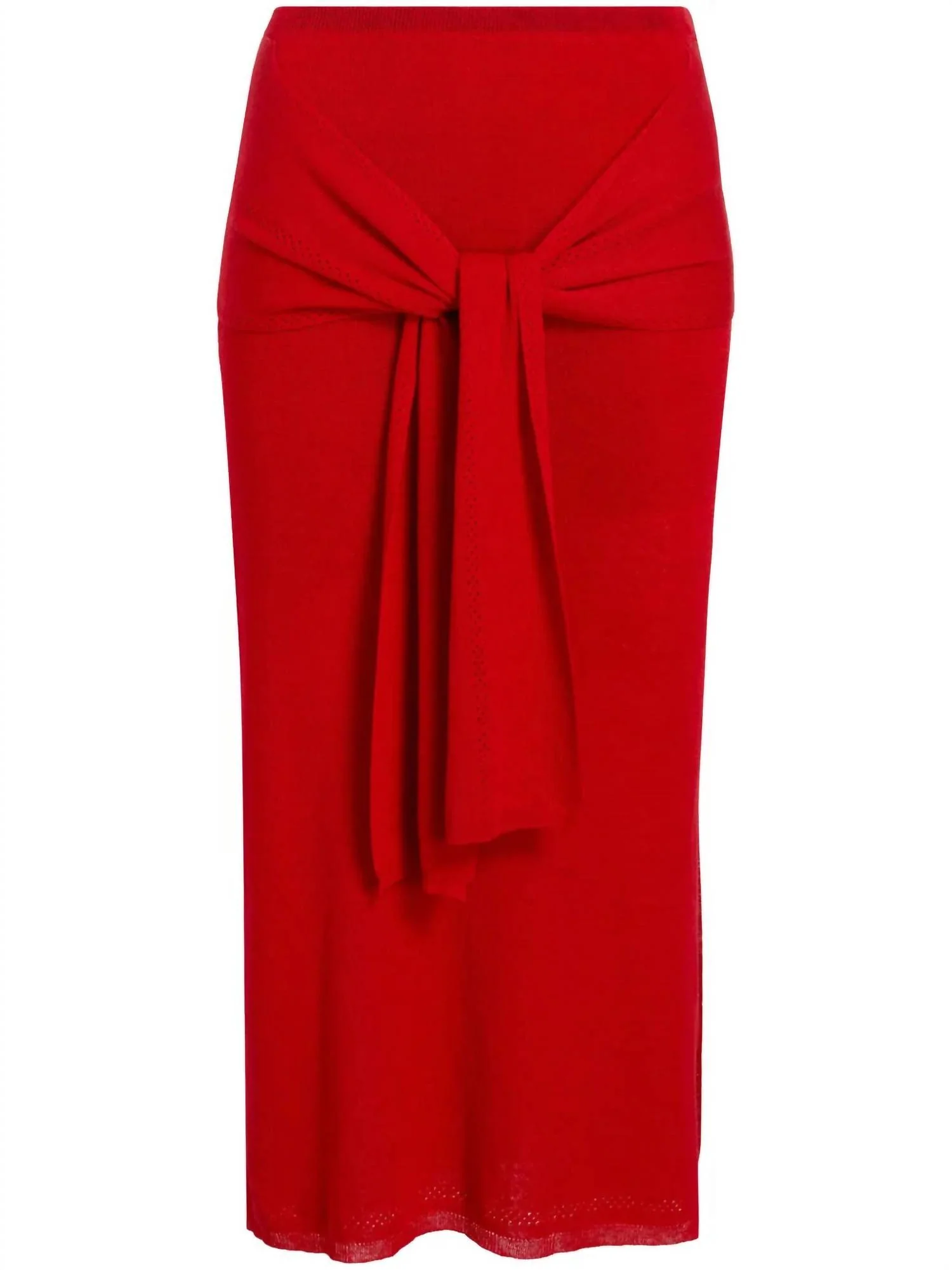 Phelan Knit Skirt In Dark Poppy