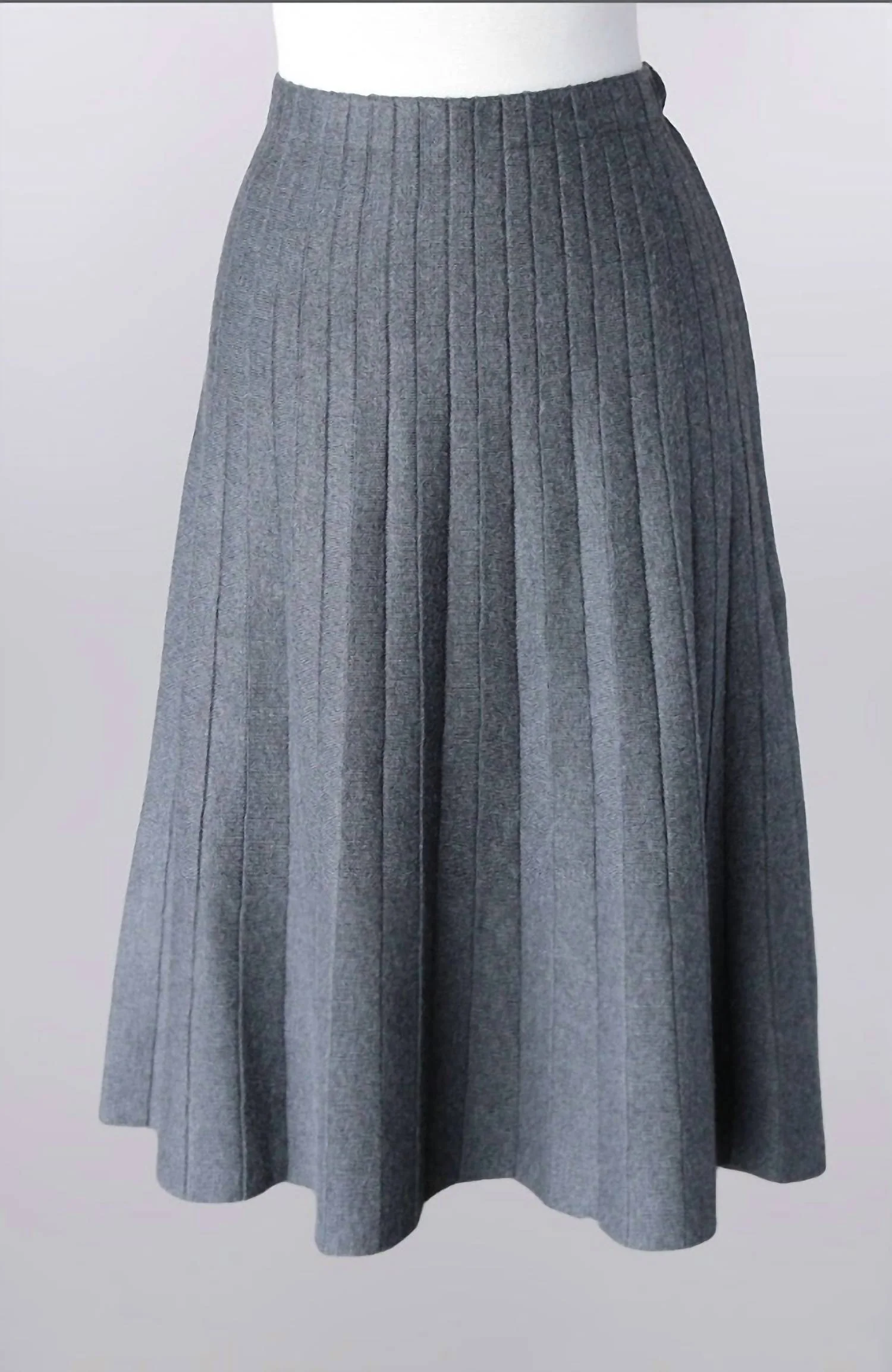 Women's Knit Skirt In Grey