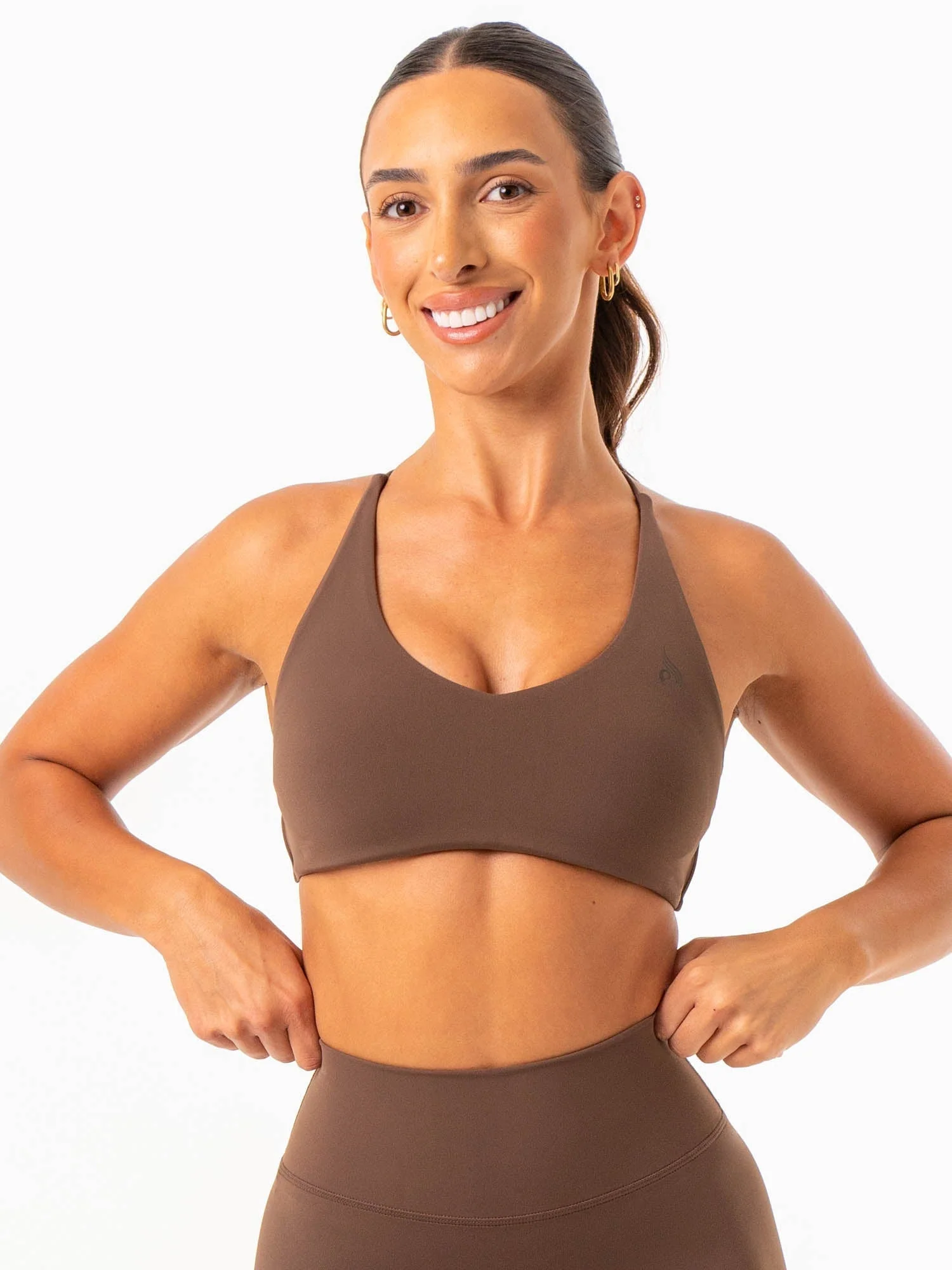 NKD Embody Sports Crop - Chocolate