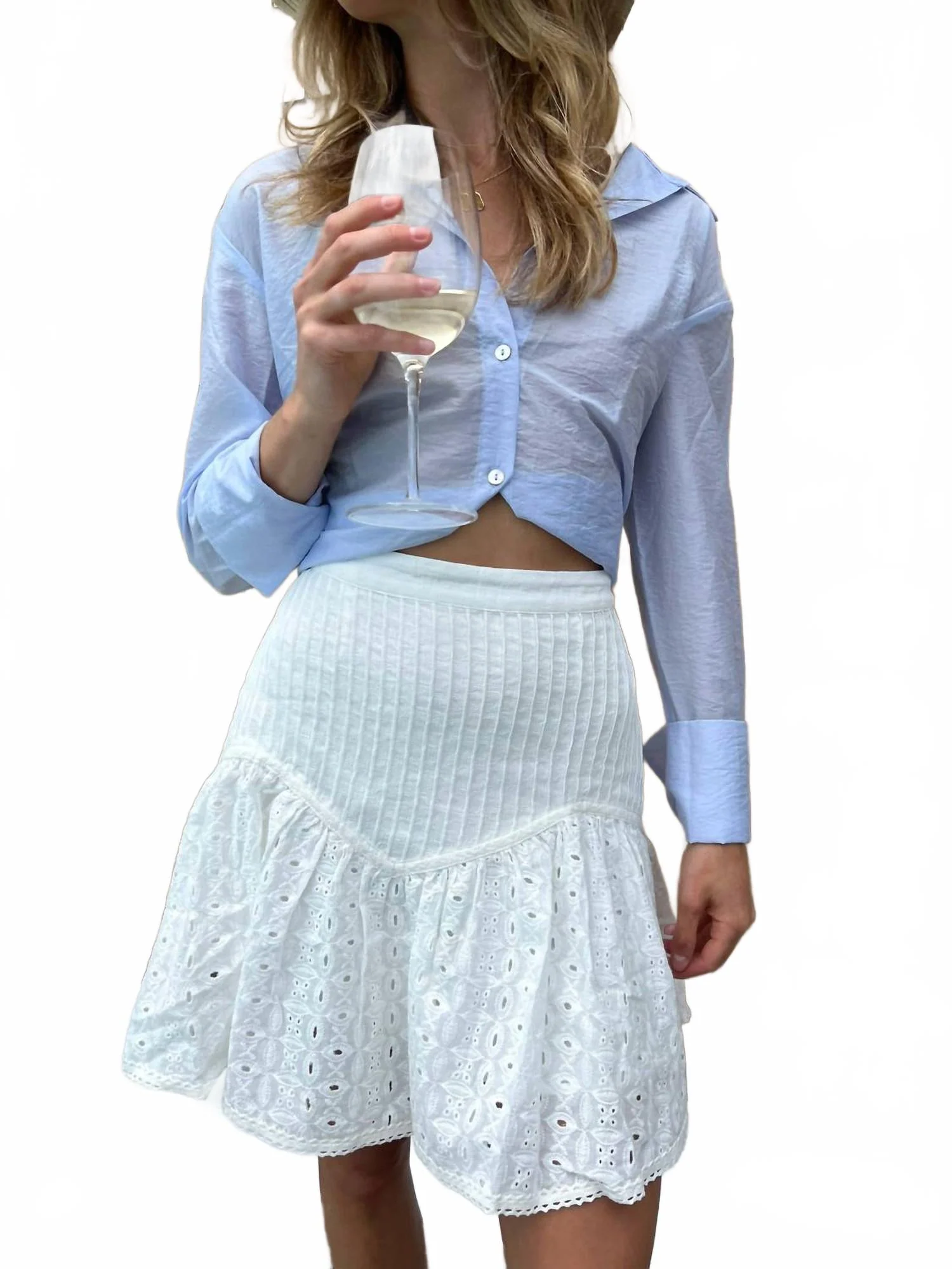 Remi Mini Skirt In White