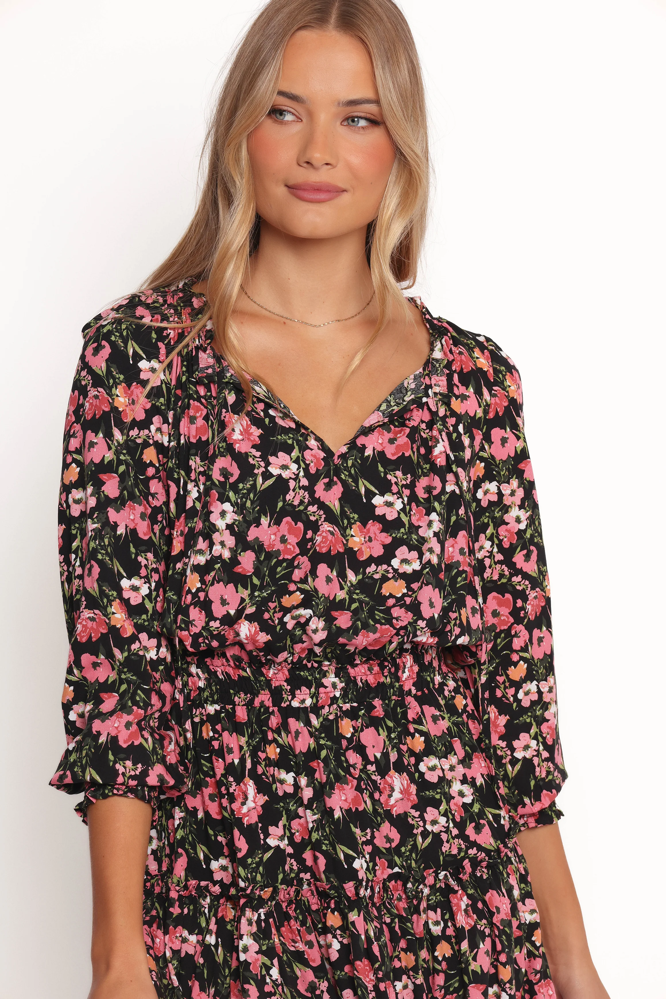 Kealan Dress - Black Floral