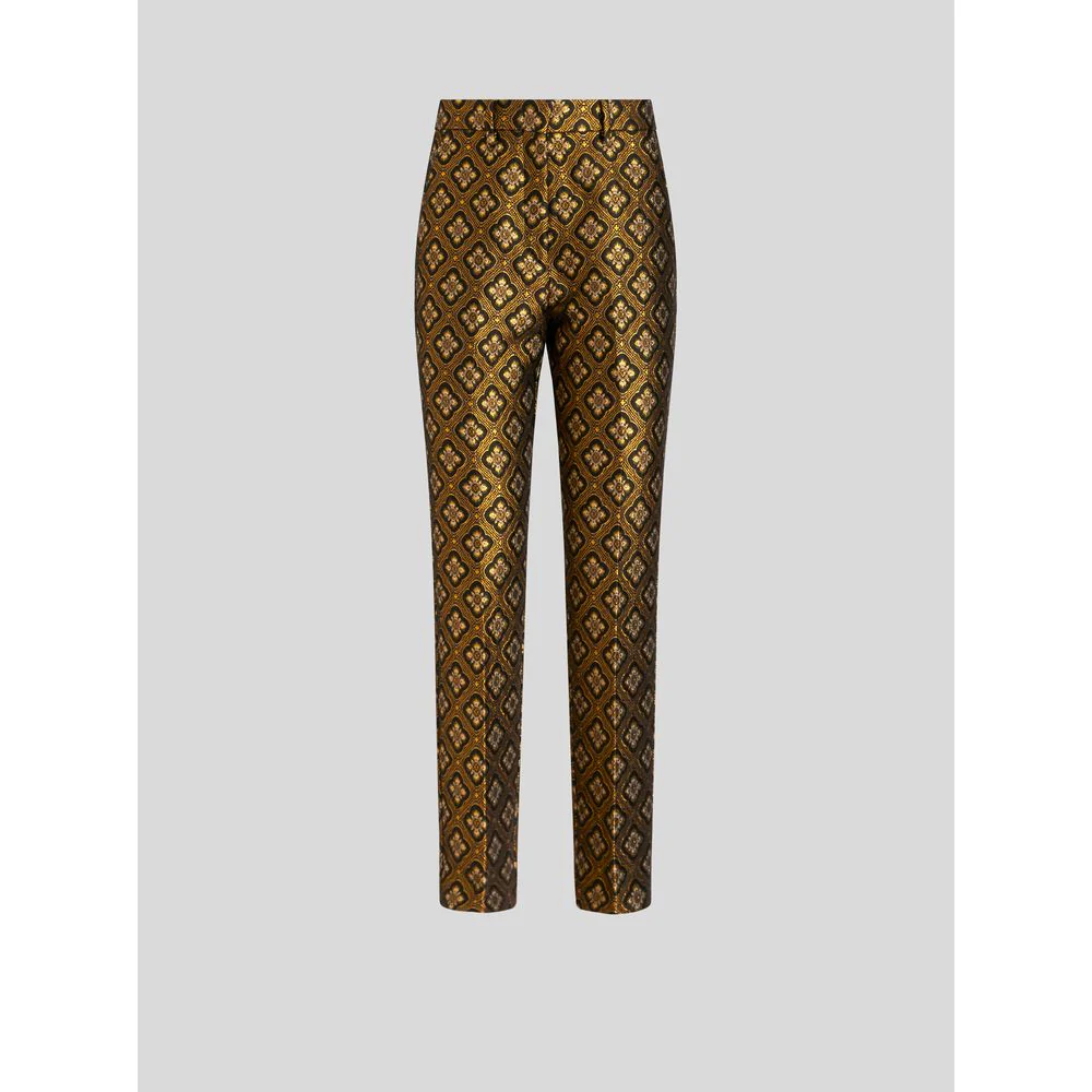 JACQUARD TROUSERS WITH MEDALLIONS
