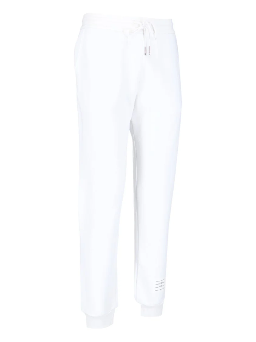 Tricolour Detail Sports Trousers – White