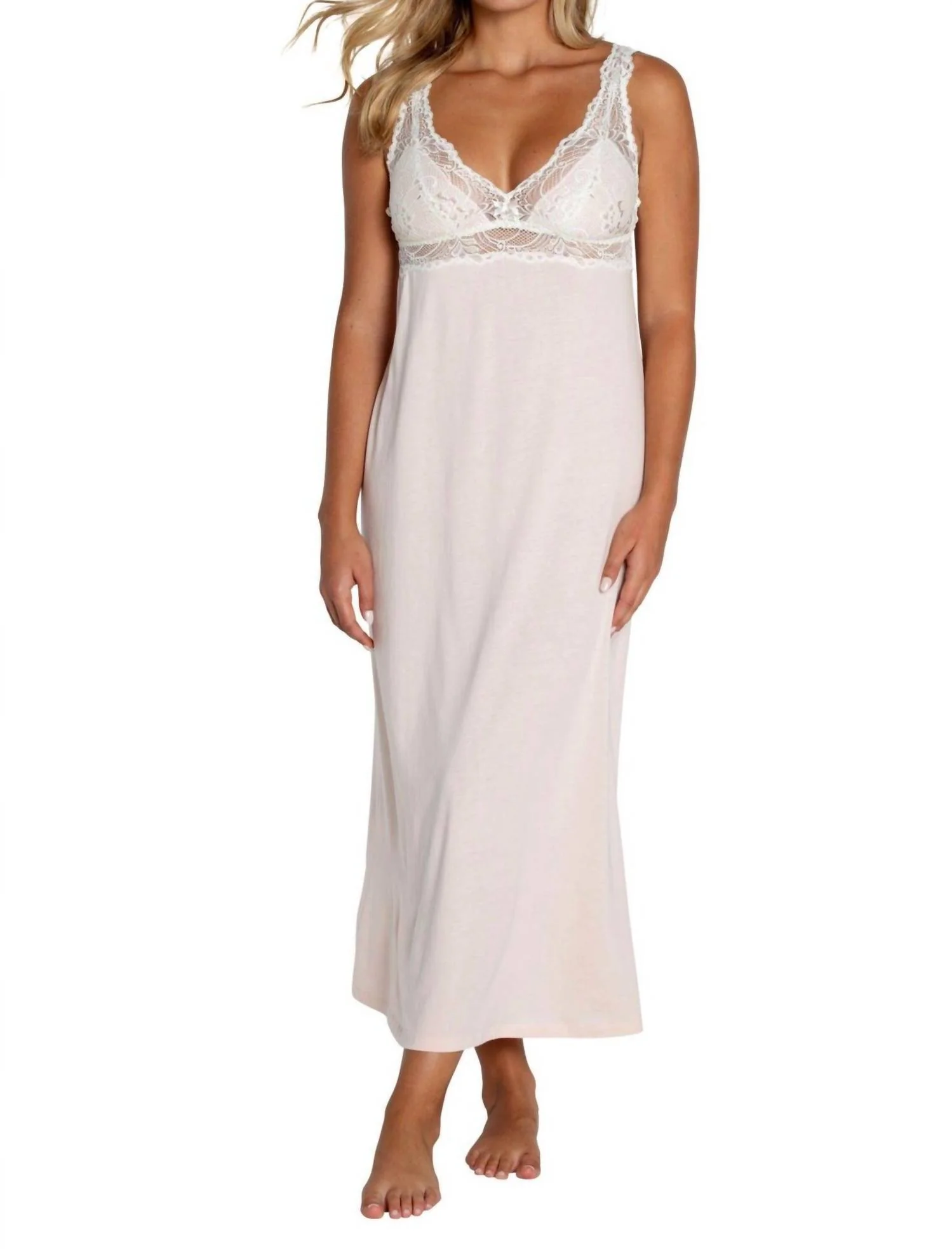 Alissa Tank Nightgown In Heavenly Rose