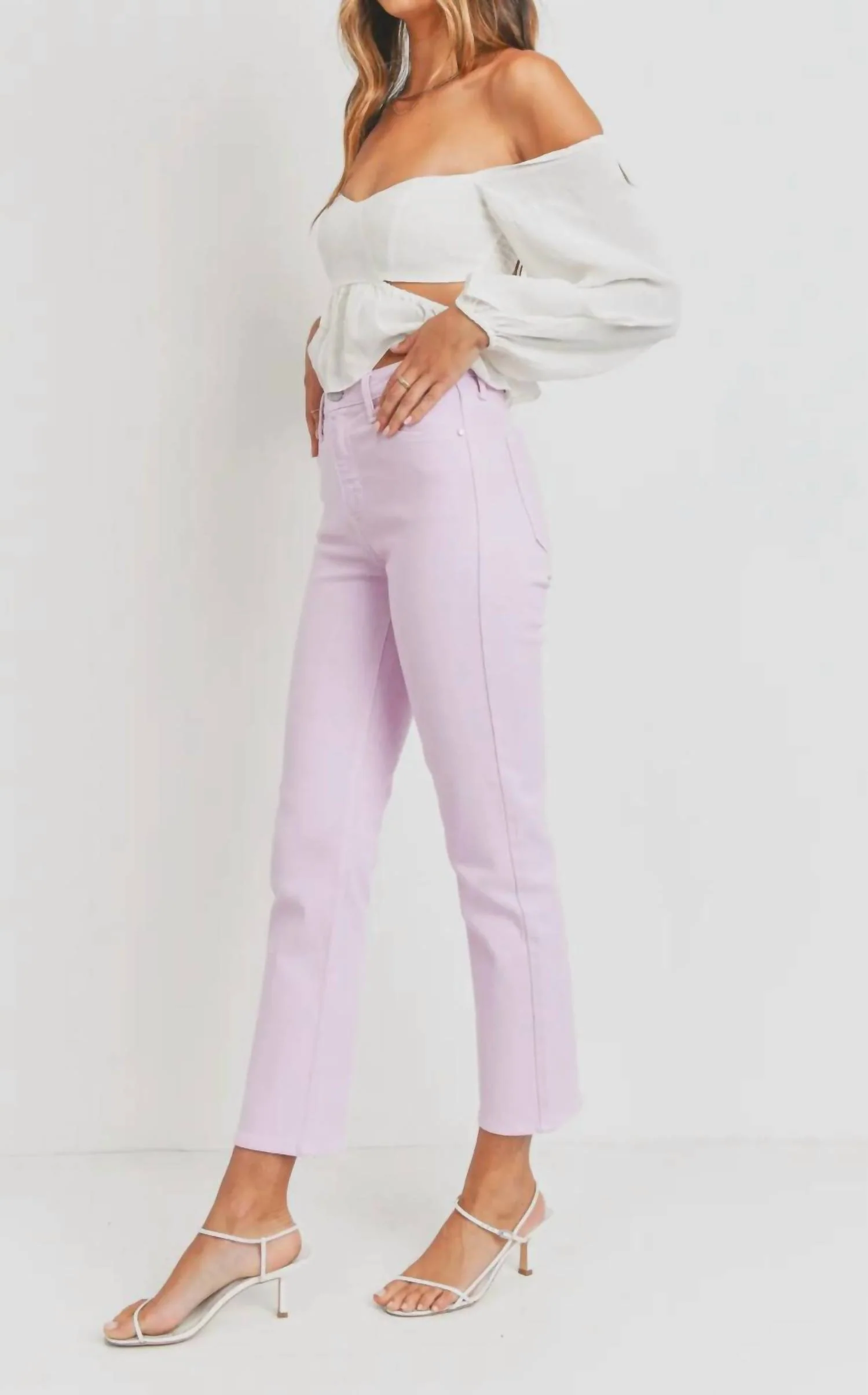 Cigarette Slim Jean In Lavender