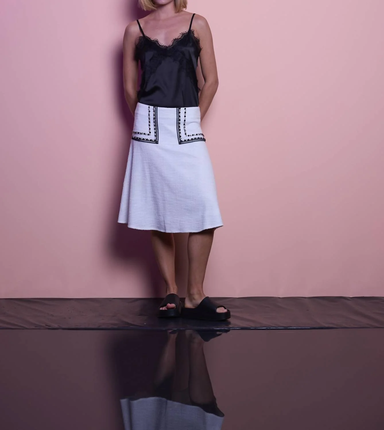 Melia Skirt In White