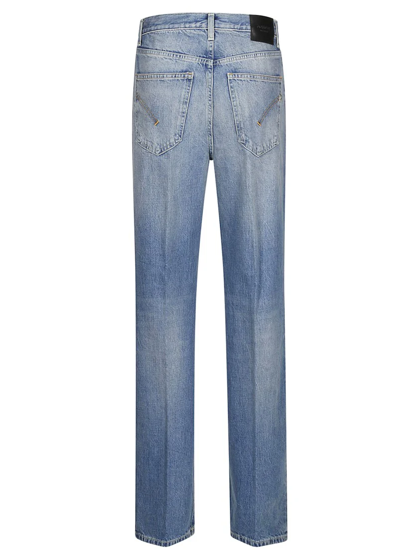 Wide-Leg Francine Jeans In Light Pepper Blue Wash