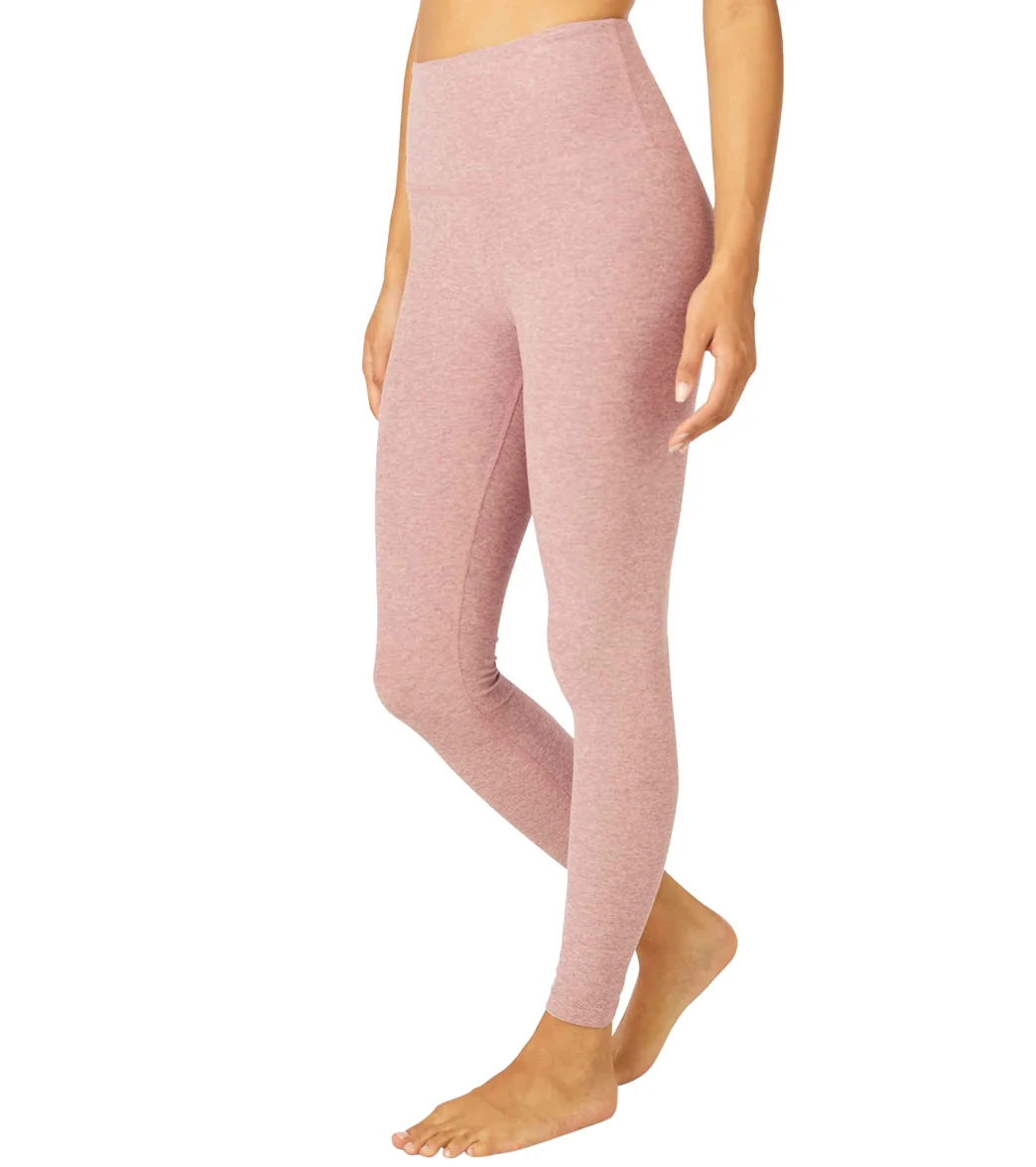 Beyond Yoga Spacedye High Waisted Caught In The Midi 7/8 Yoga Leggings Blush Blooms-Pink Haze
