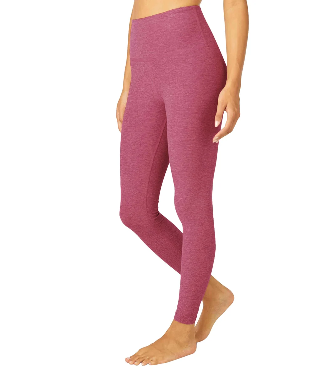 Beyond Yoga Spacedye High Waisted Caught In The Midi 7/8 Yoga Leggings Desert Berry-Blush Blooms