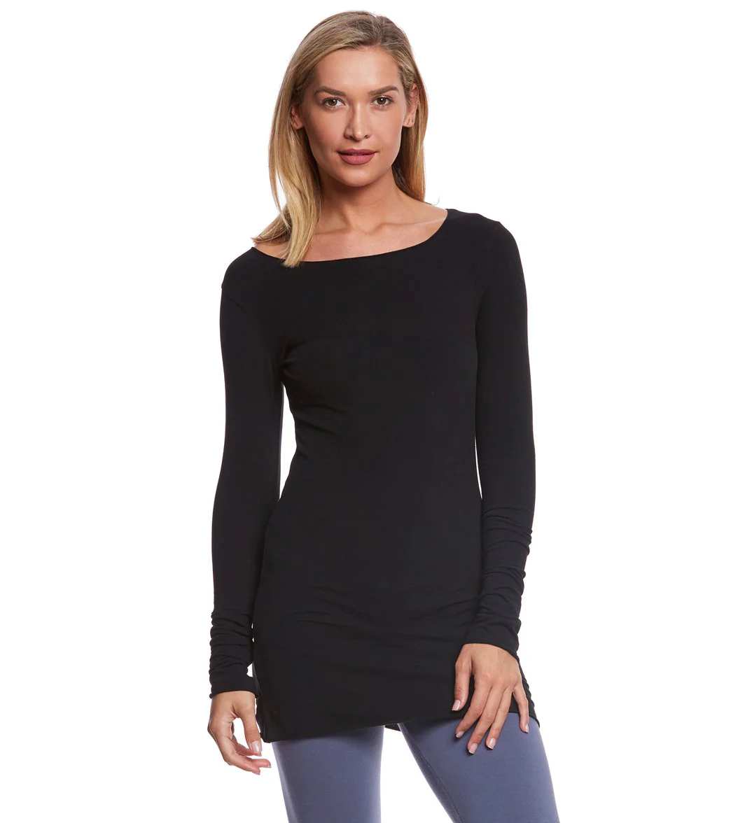 Hard Tail Long Sleeve Skinny Yoga Tee