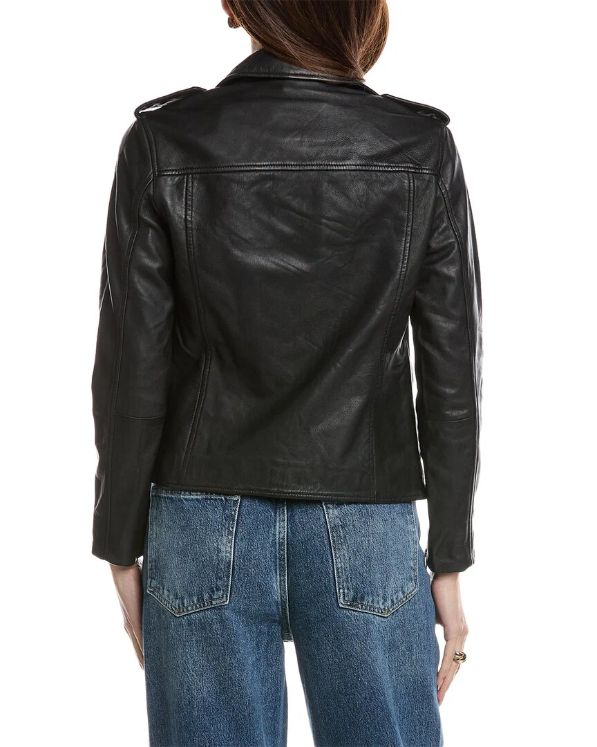 AllSaints Elva Leather Biker Jacket