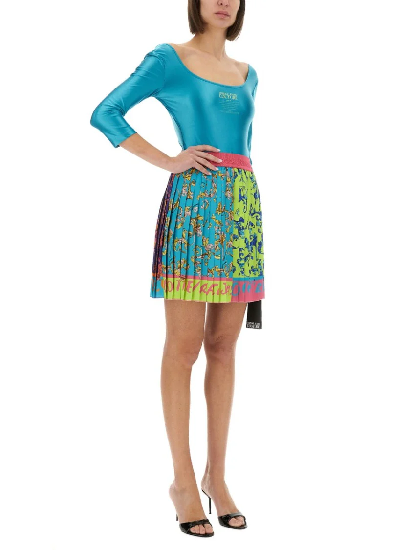 Outline Baroque Mini Pleated Skirt