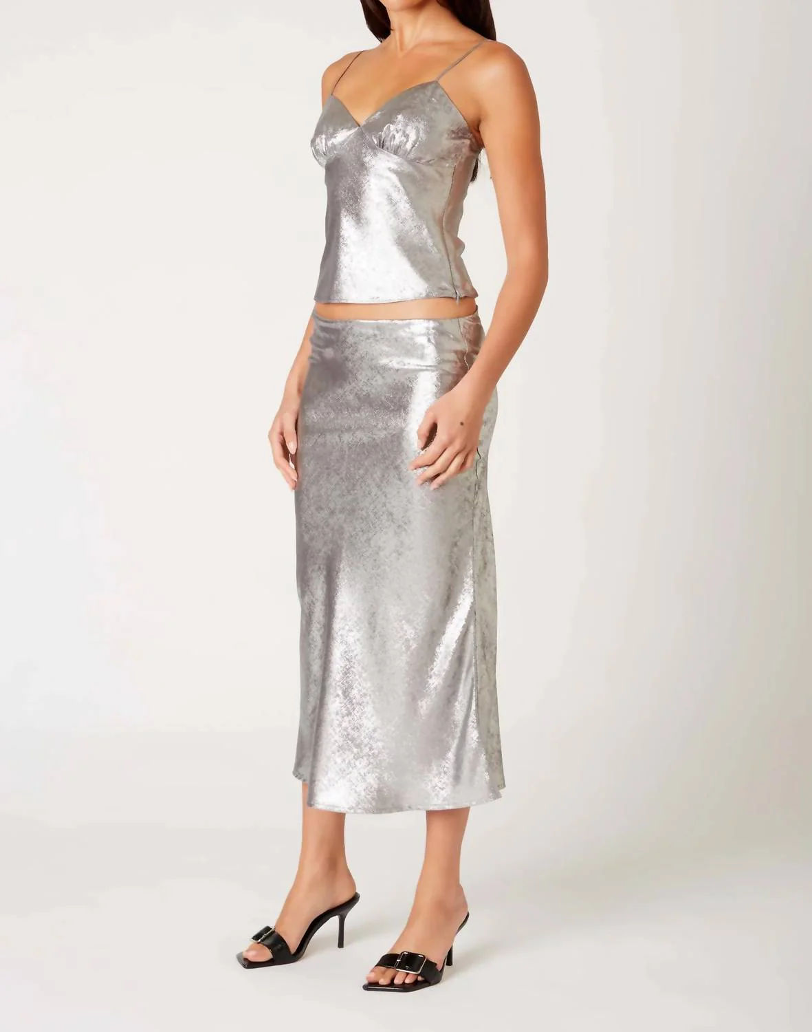 Lucien Skirt In Chrome