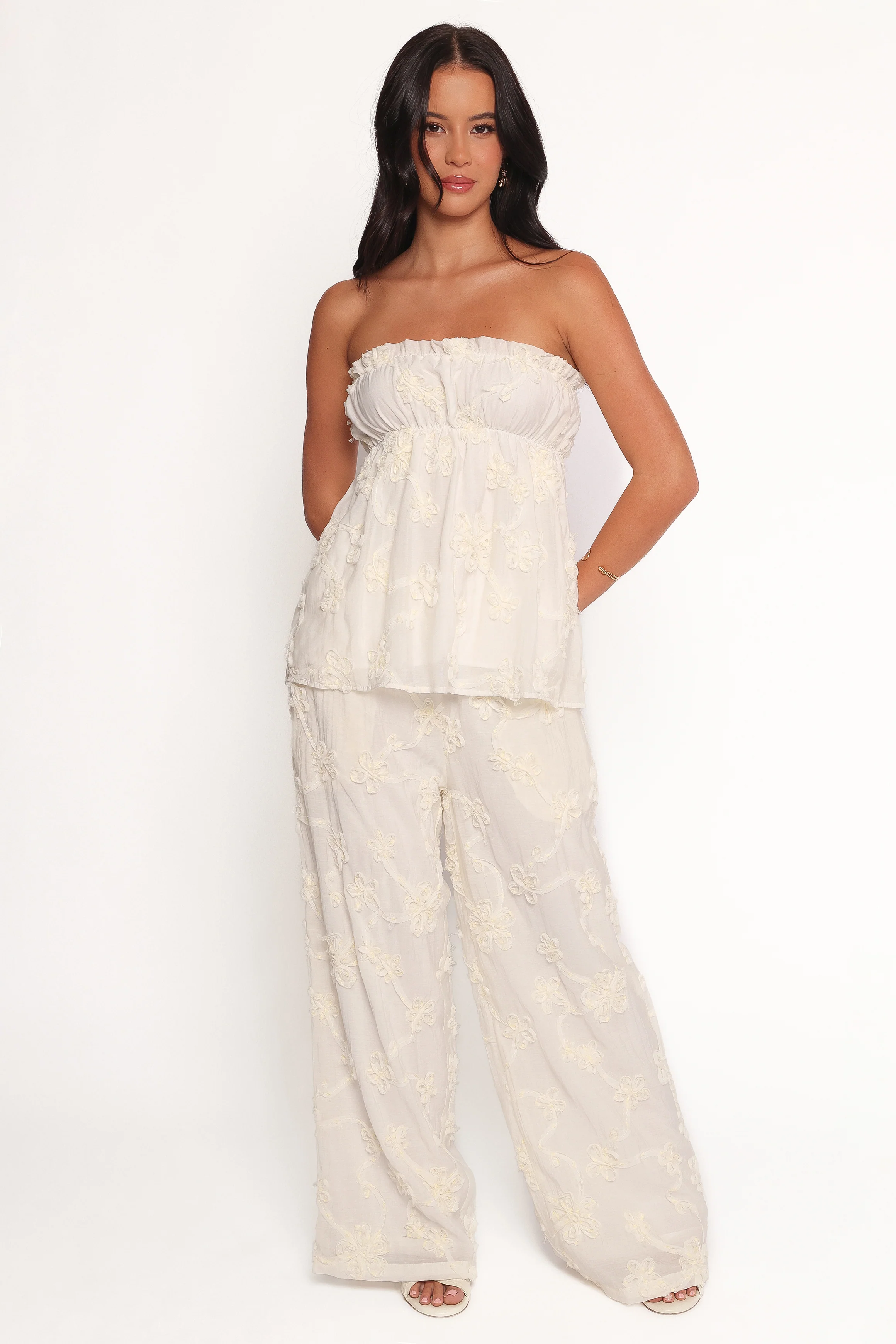 Robin Strapless Top - White