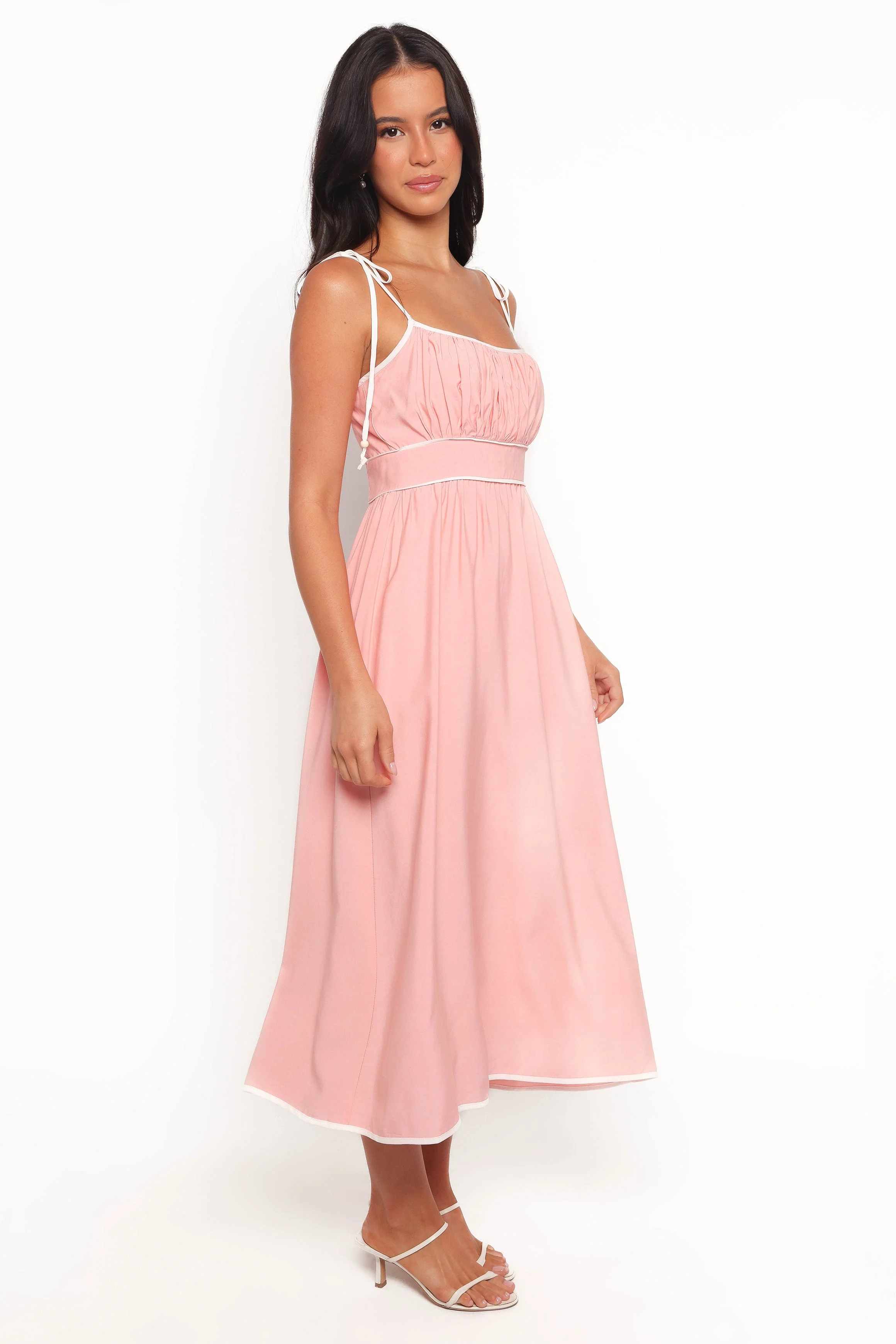 Henley Midi Dress - Pink