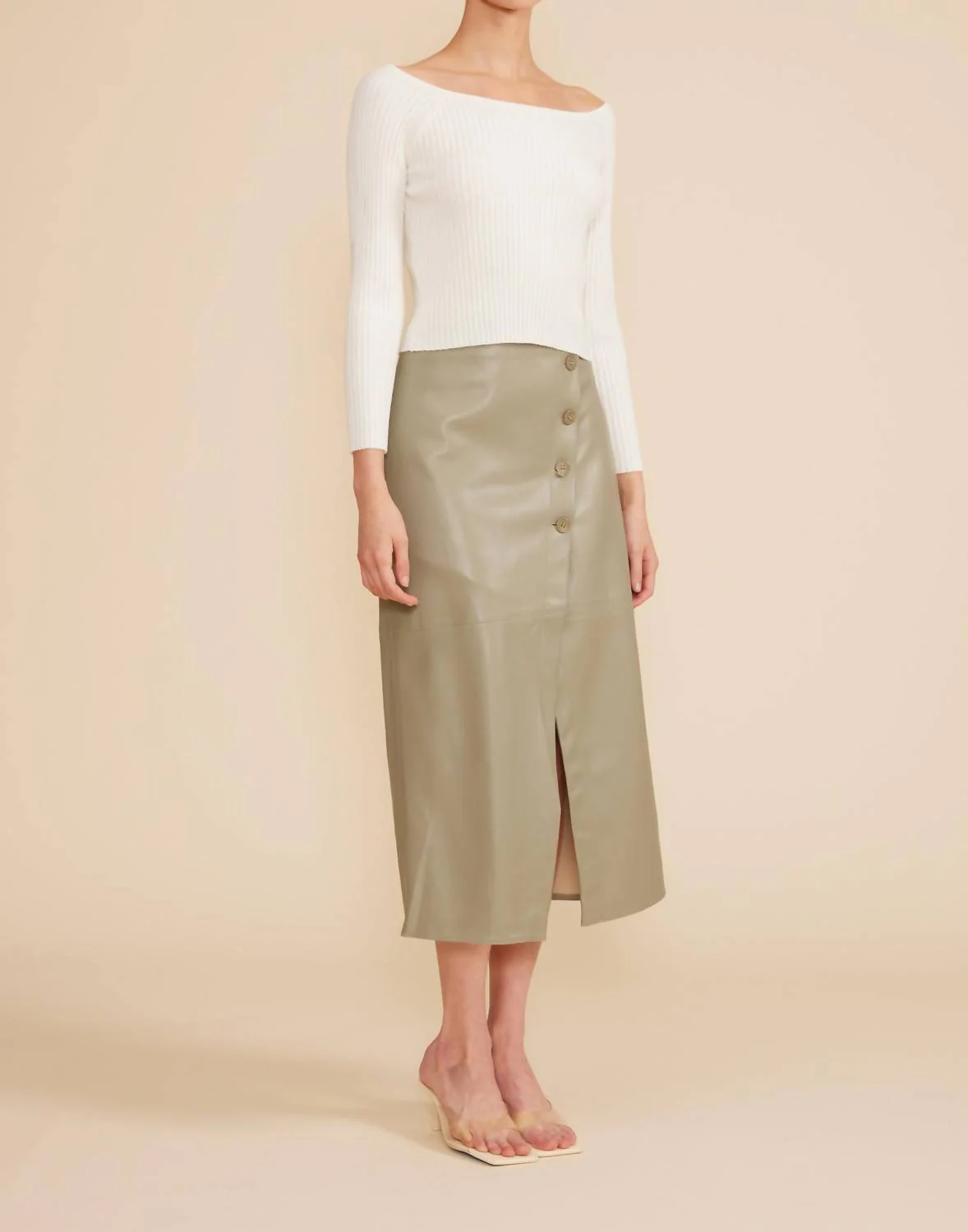 Francisco Midi Skirt In Sage