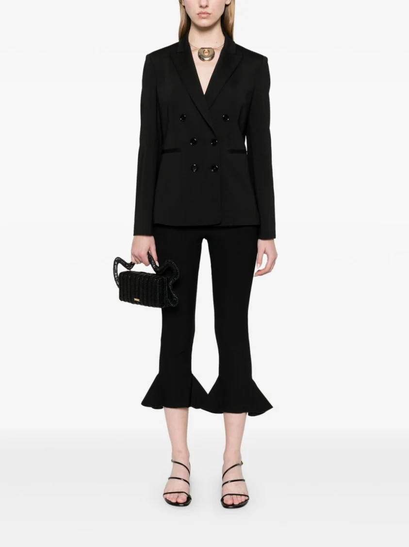 Tailored Black Double-Breasted Jacket