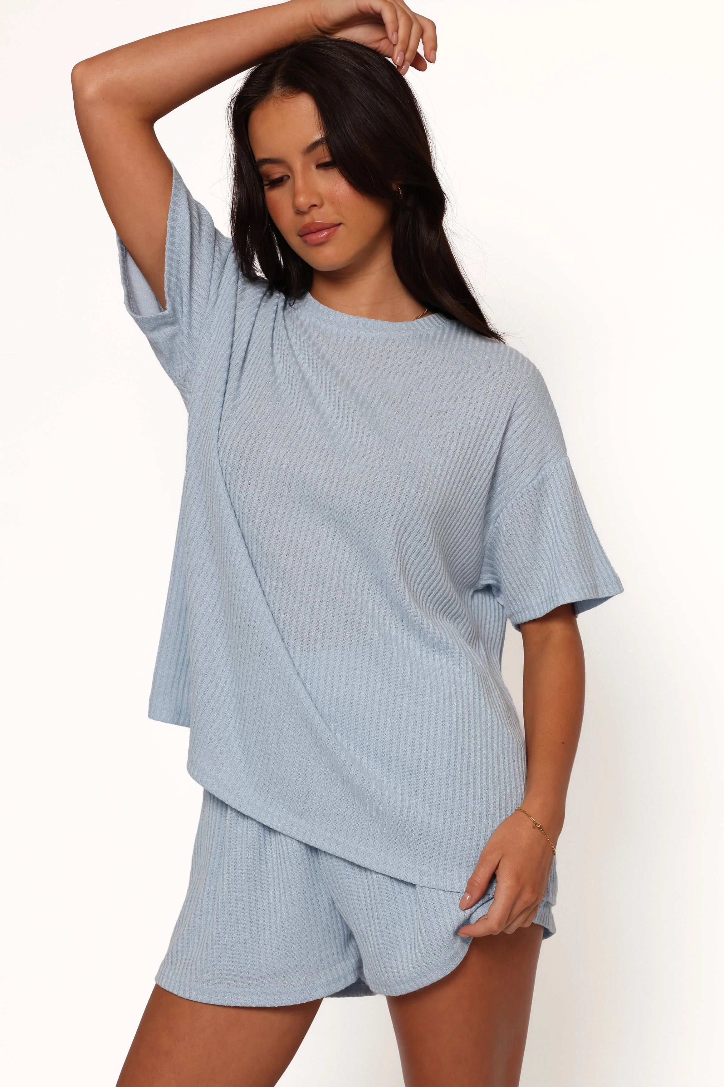 Granger Knit Short Set - Blue