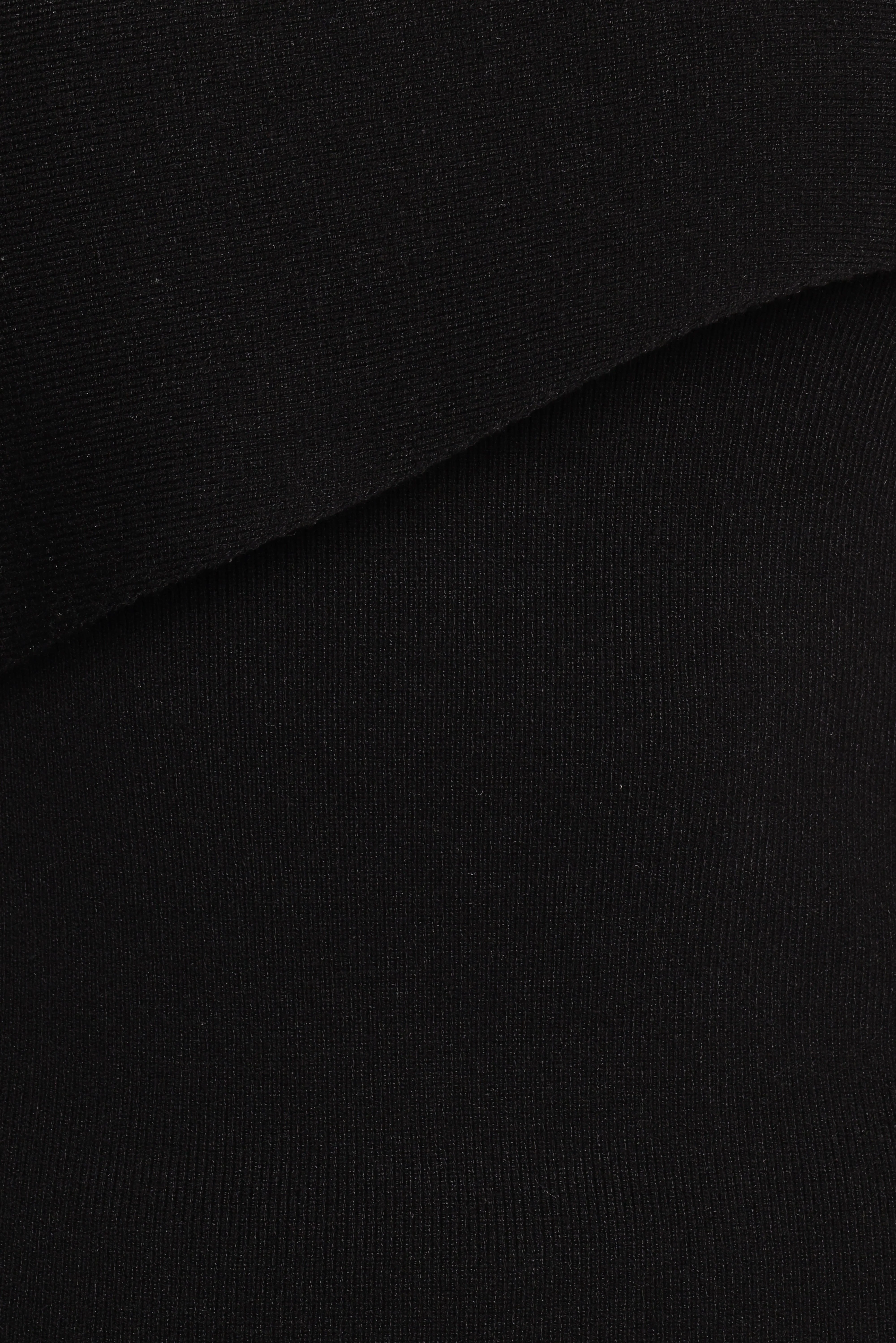 Charama Off Shoulder Knit Top - Black