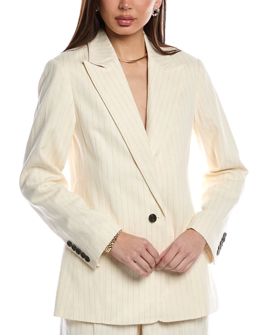 AllSaints Payton Linen-Blend Blazer