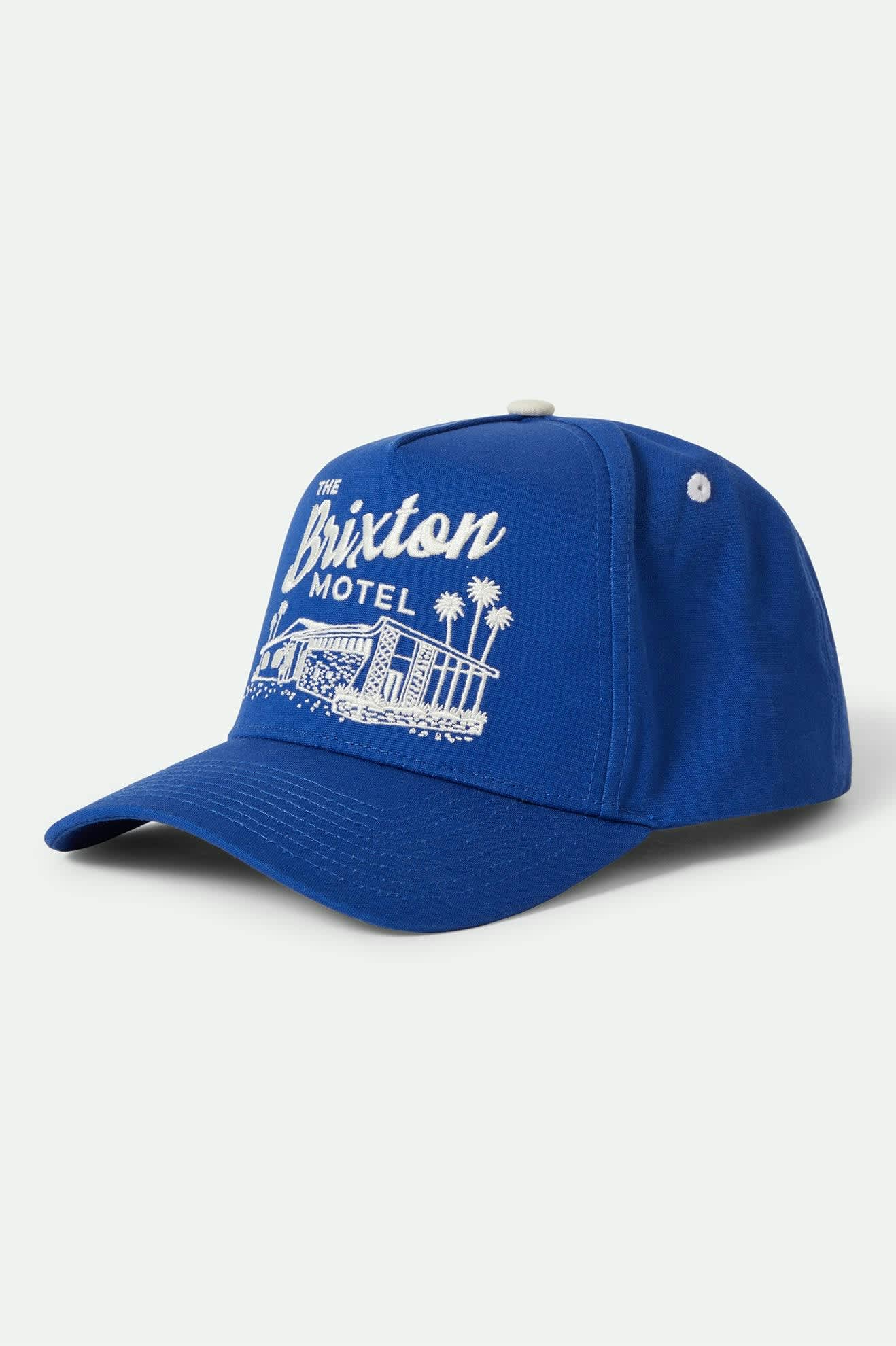 Brixton Motel Netplus Snapback - Electric Blue/Off White