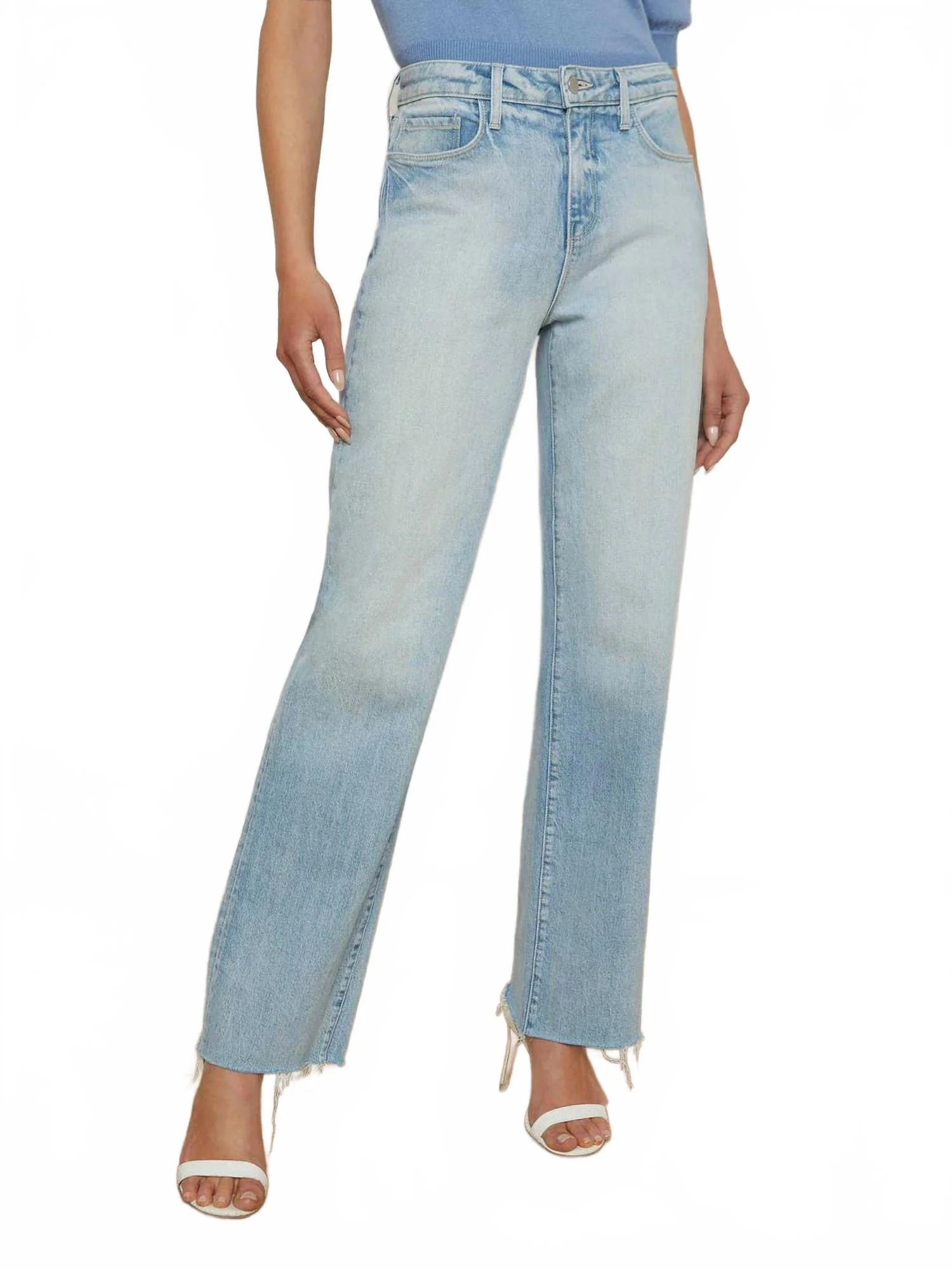 Tiana High Rise Wide Leg Jean In Porter