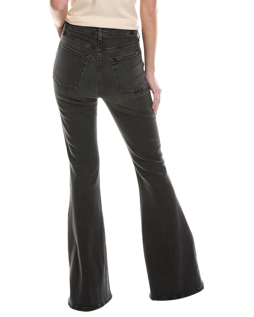 7 For All Mankind Black Megaflare Jean