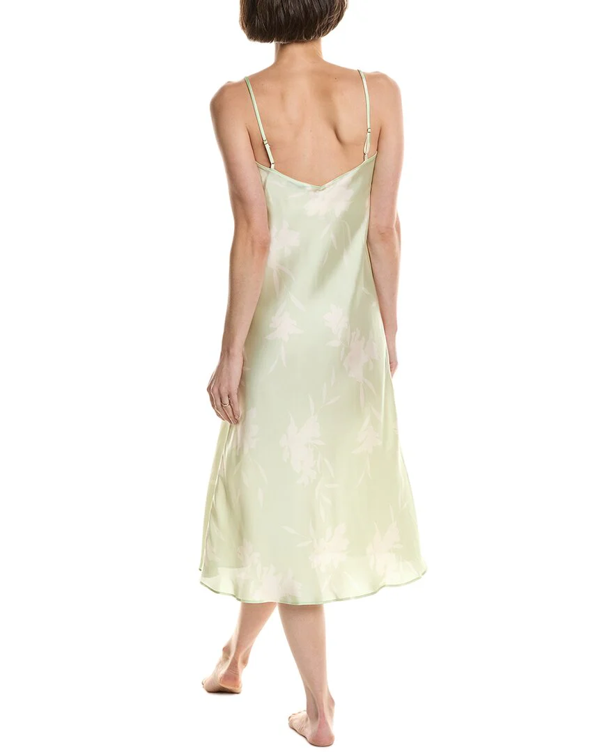 NATORI EDIT Lily Printed Satin Icon Gown