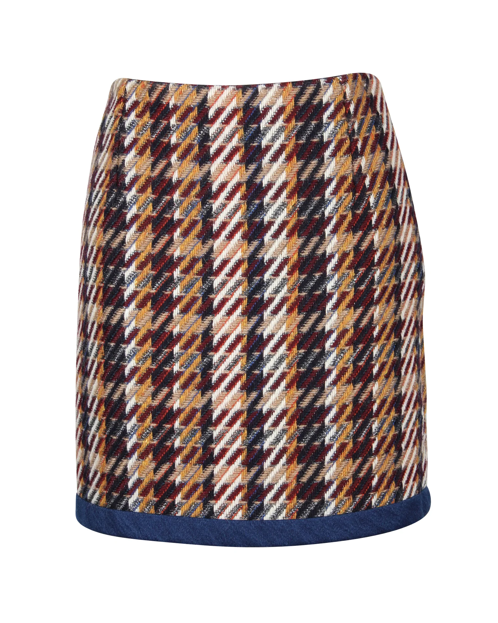 Sandro 'Nasty' Tweed Mini Skirt in Multicolor Cotton