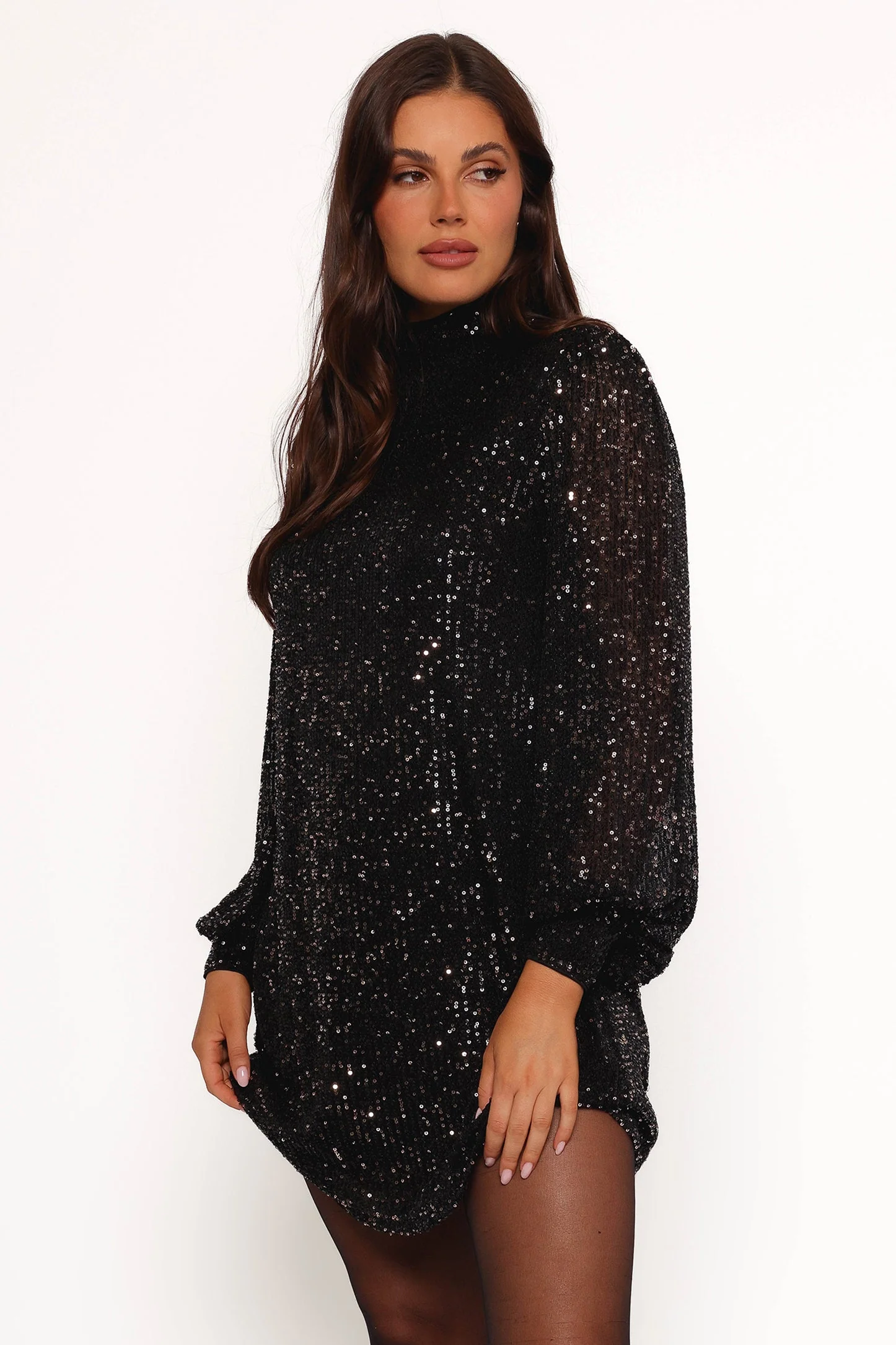 Springfield Mini Dress - Black/Gold