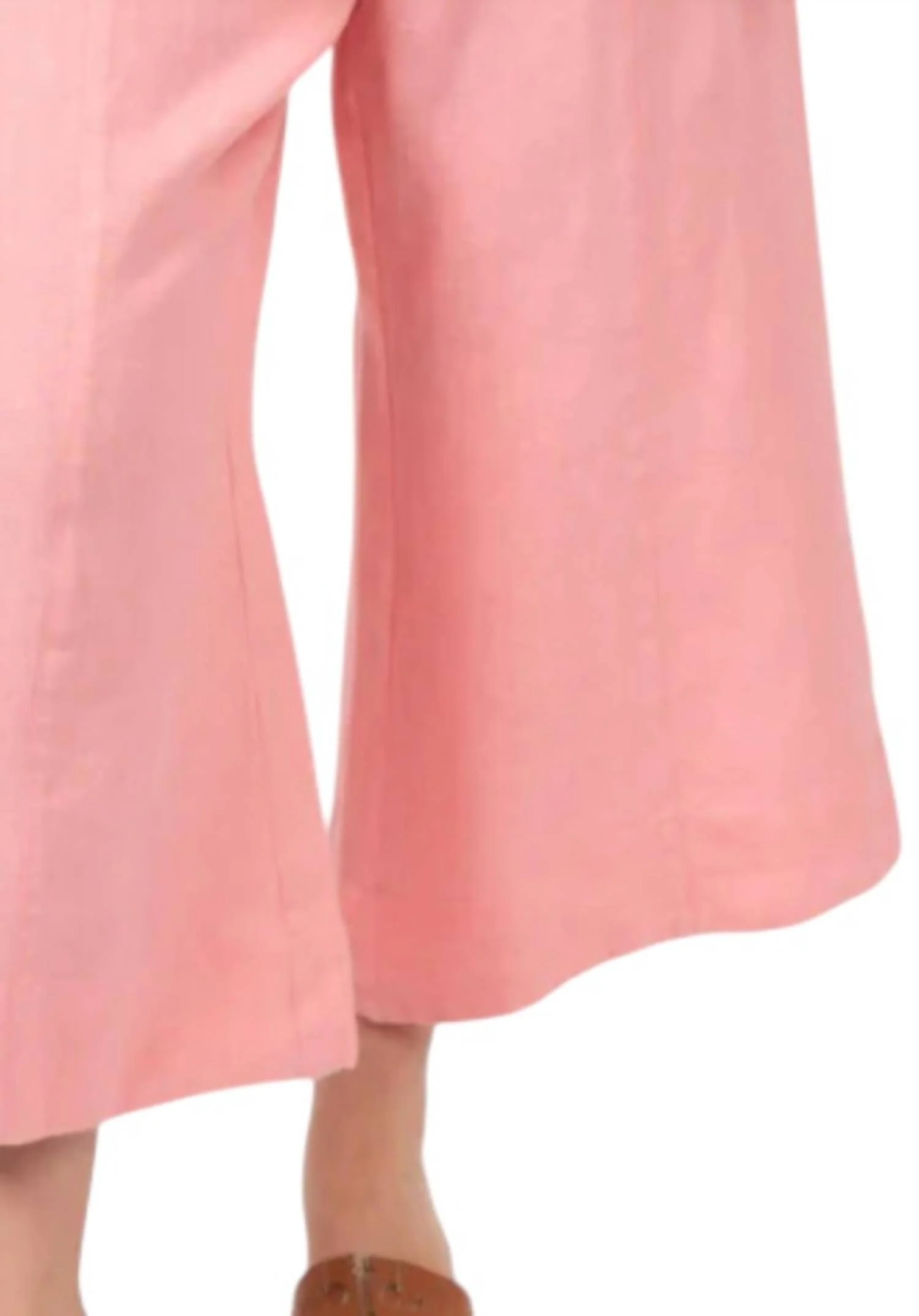 Linen Slouch Pocket Pants In Geranium