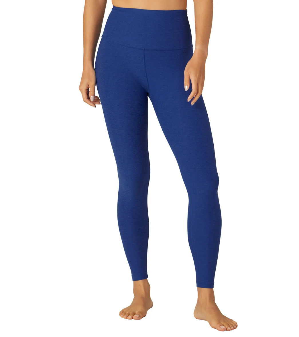 Beyond Yoga Spacedye High Waisted Caught In The Midi 7/8 Yoga Leggings Electric Royal Heather