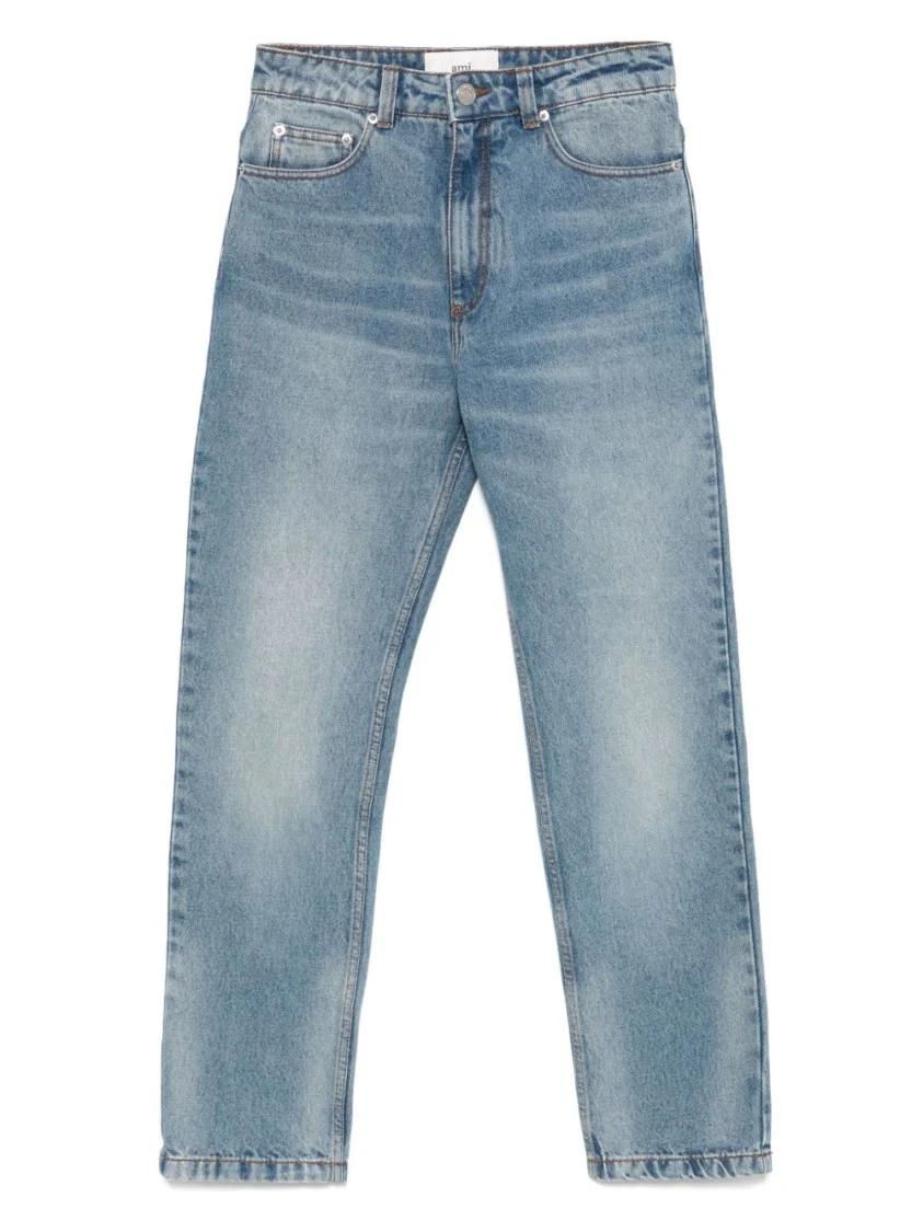 Imperial Blue Cotton Patch Jeans