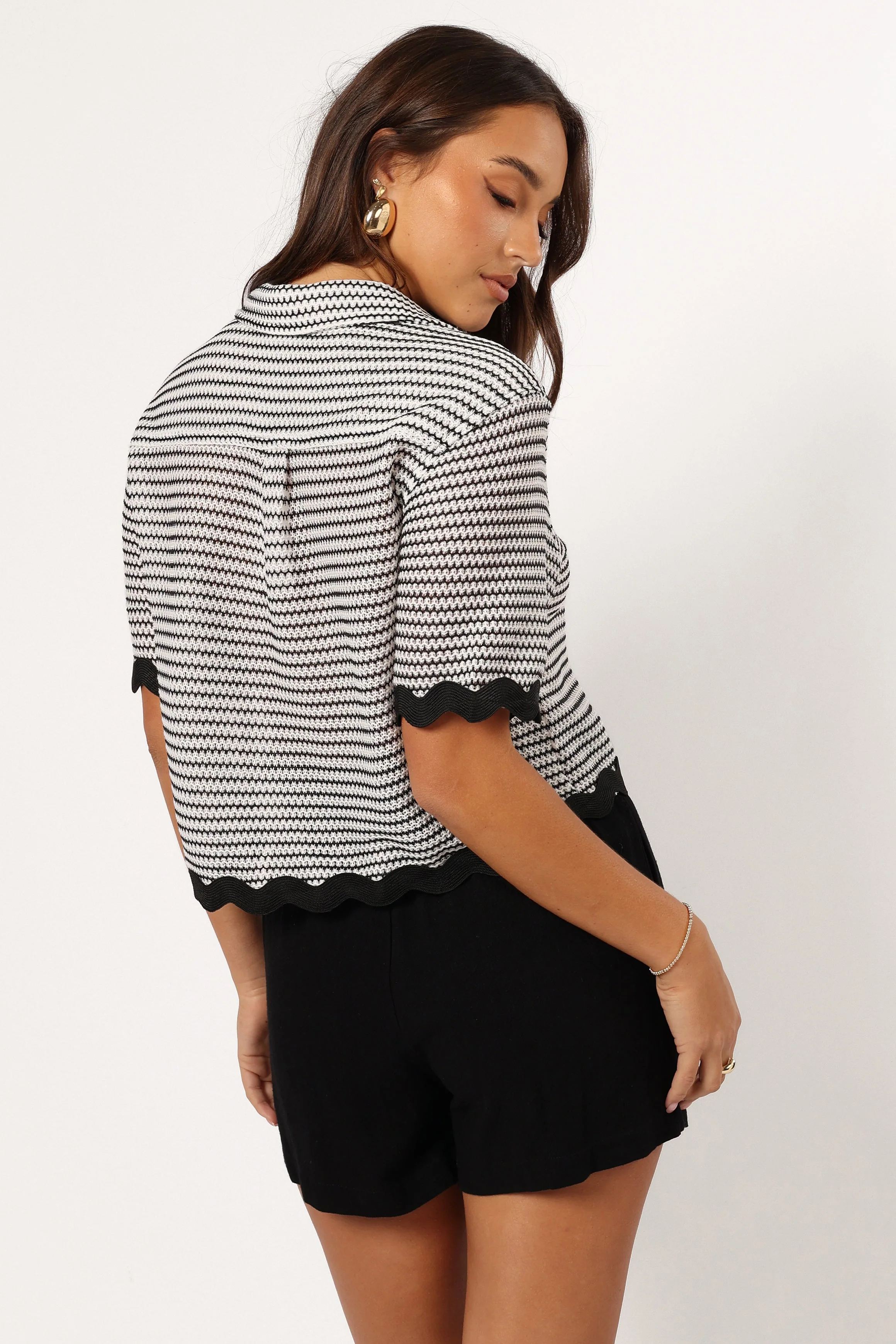 Giada Top - Black White