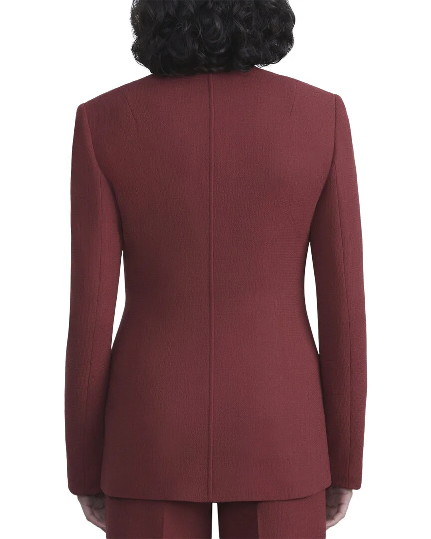 Lafayette 148 New York Collarless Wool Blazer
