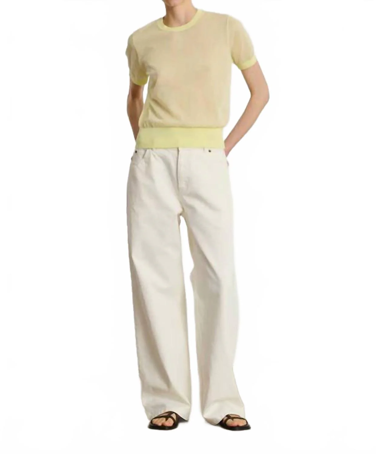 Calvin Jeans In Ecru