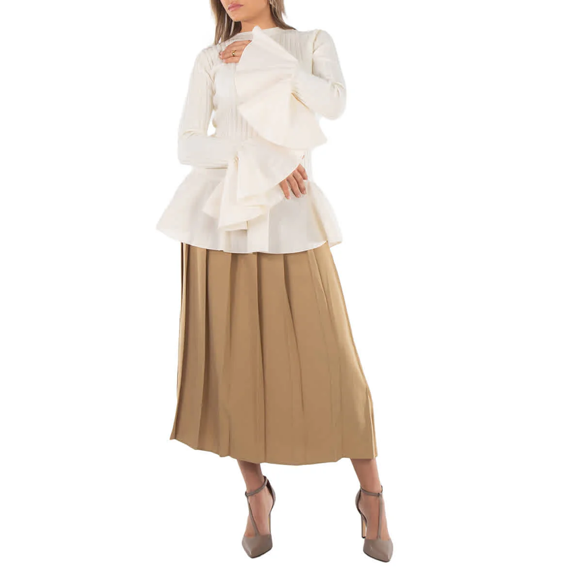 Polo Ralph Lauren Large Pleated Midi Skirt