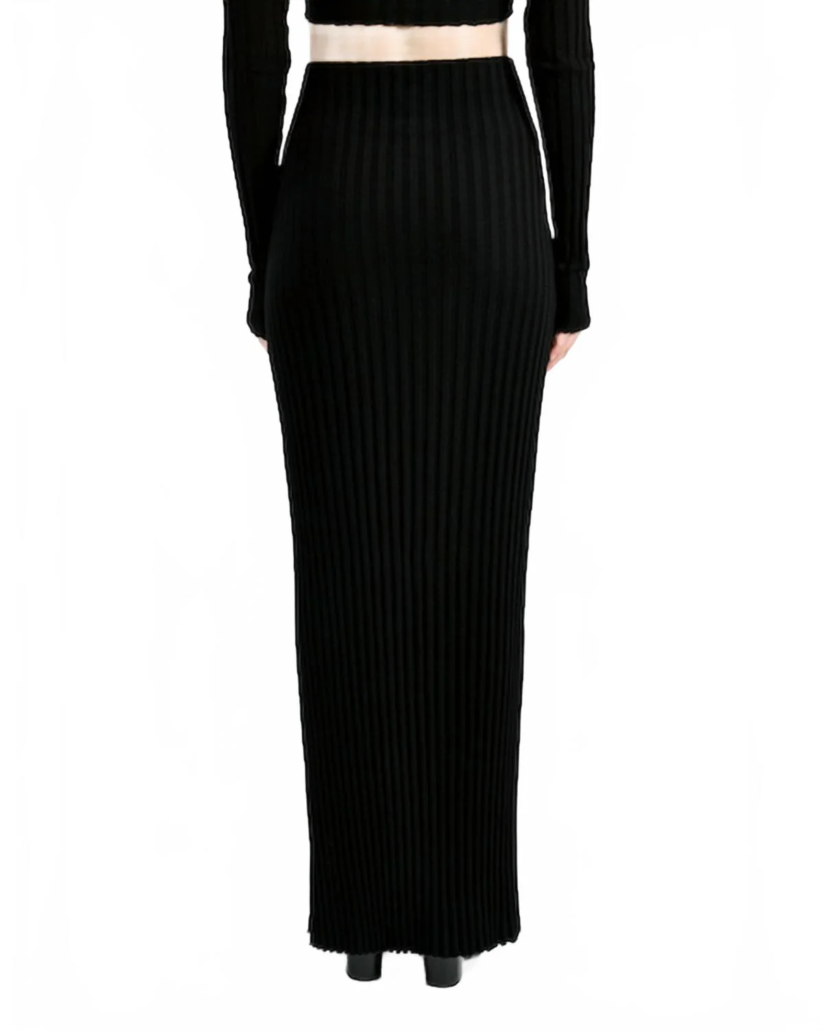 Capri Maxi Skirt In Jet Black