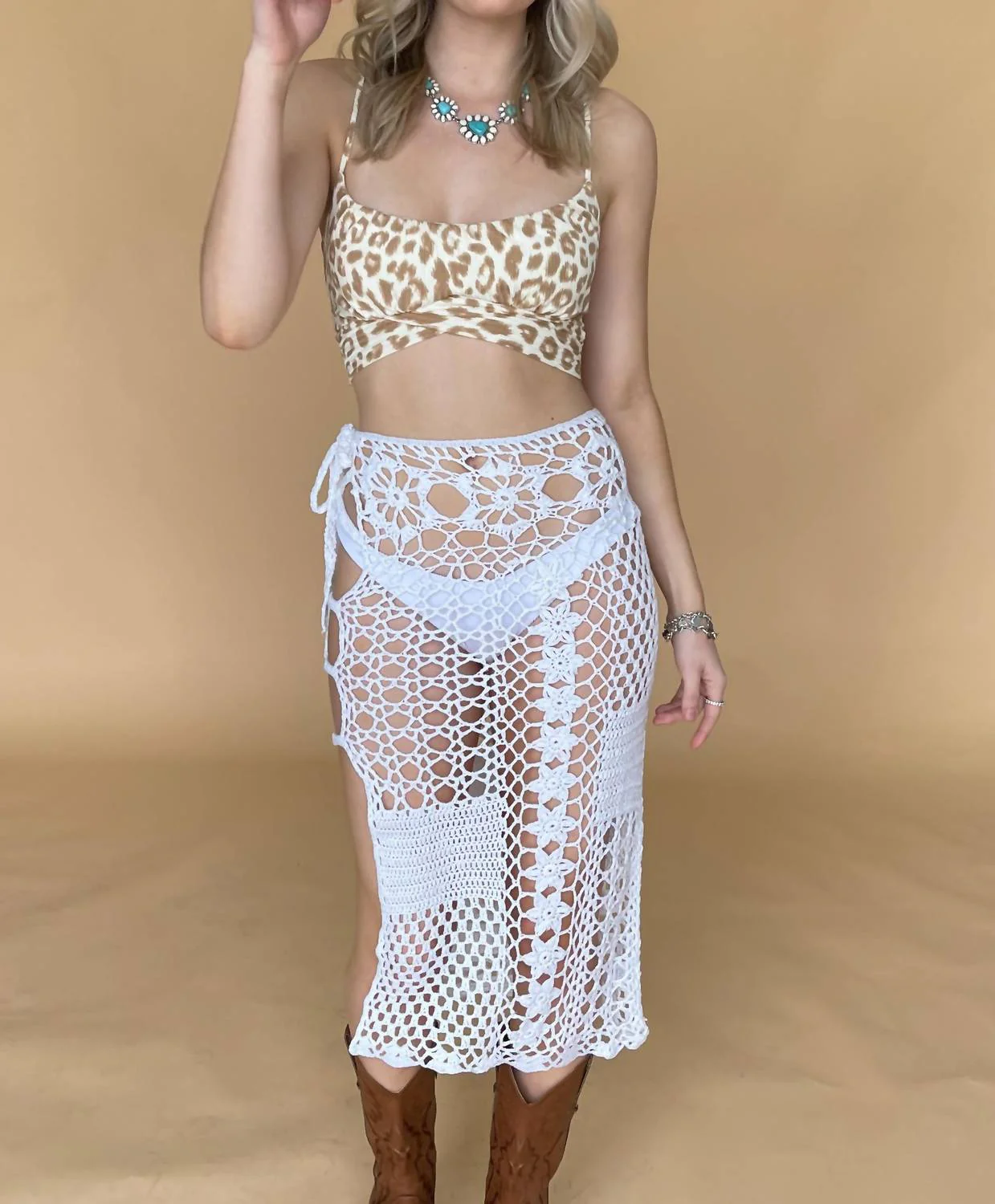 Sand Storm Skirt In White