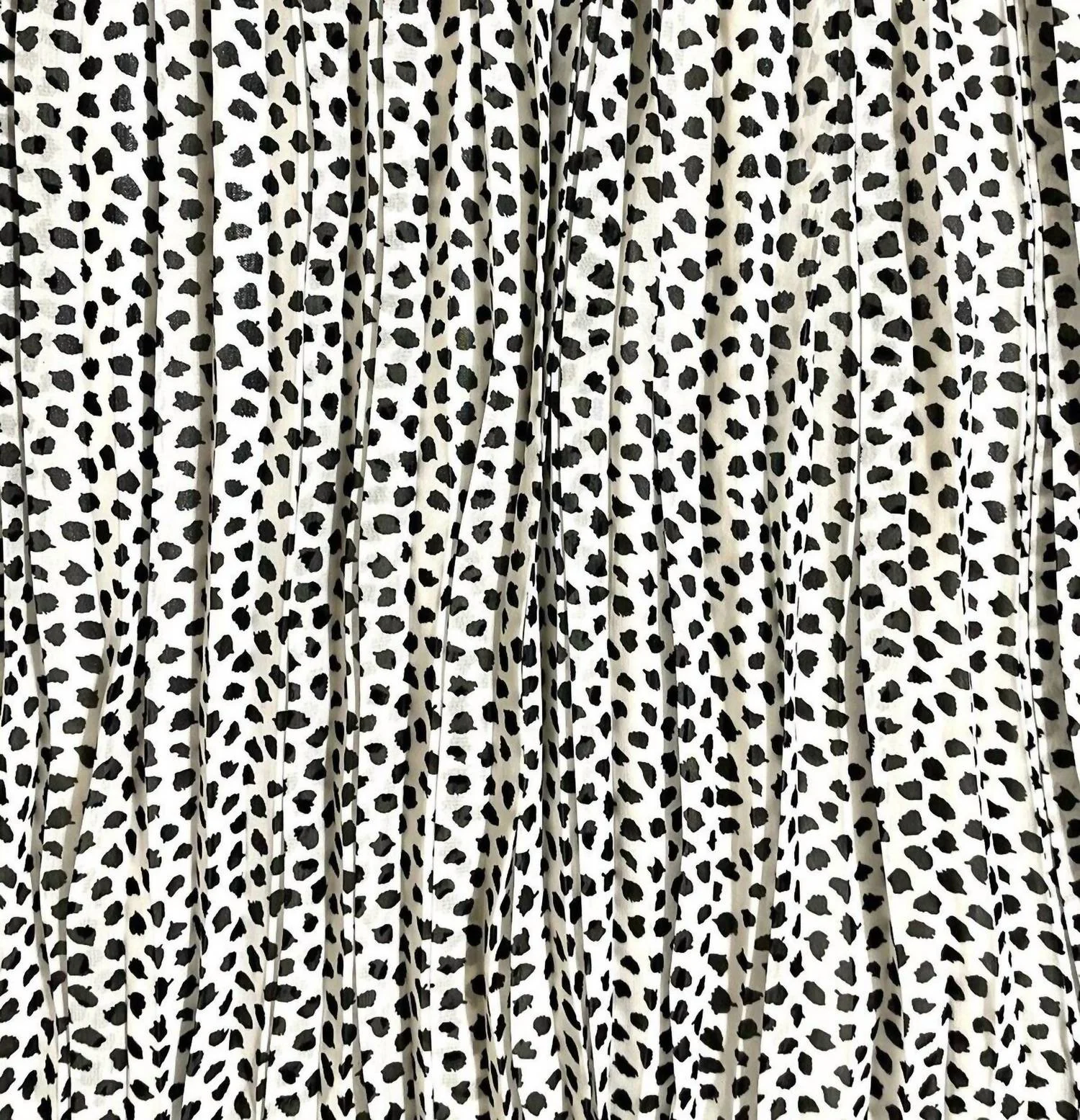 Women's Splatter Print Midi Chiffon Skirt In Black + White