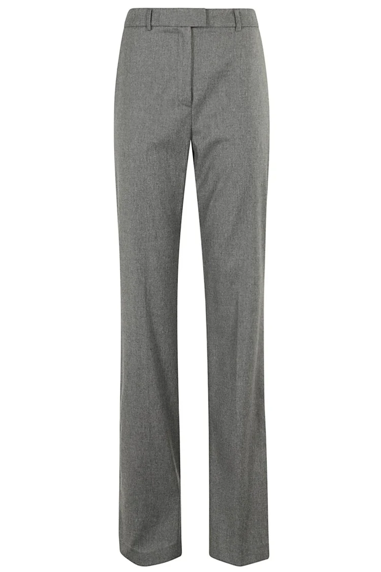 High-Waisted Gray Trousers