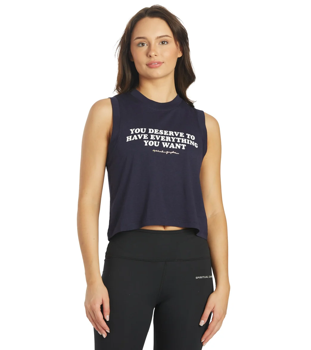 Spiritual Gangster Want Box Crop Tank
